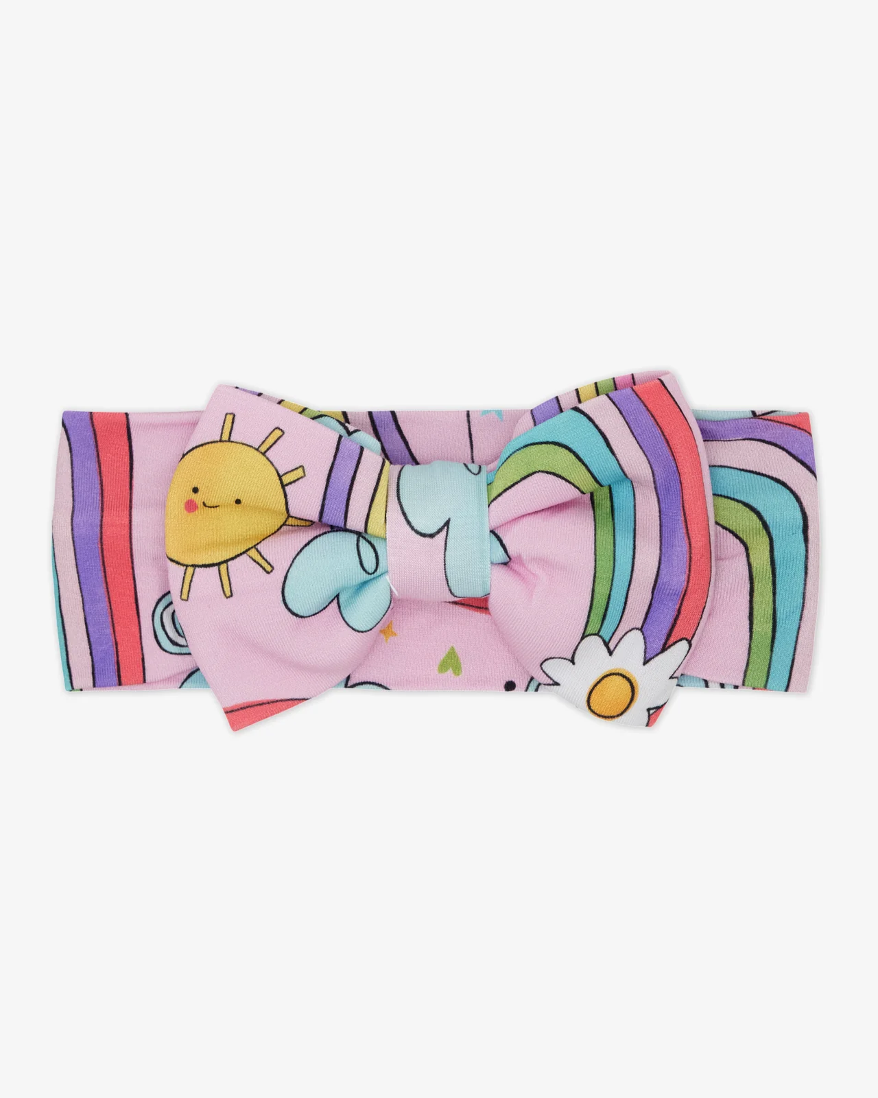 Disco Rainbows Luxe Bow Headband - Image 4