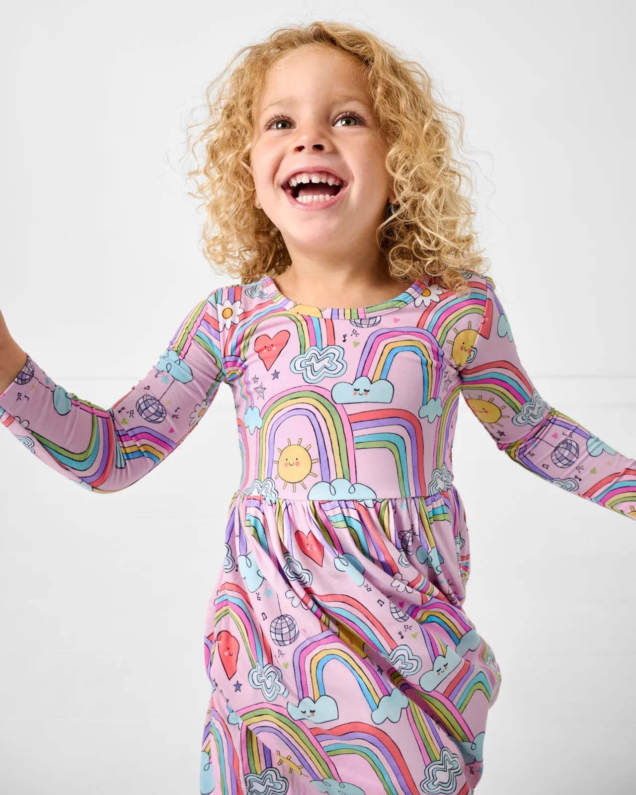 Disco Rainbows Skater Dress - Image 2