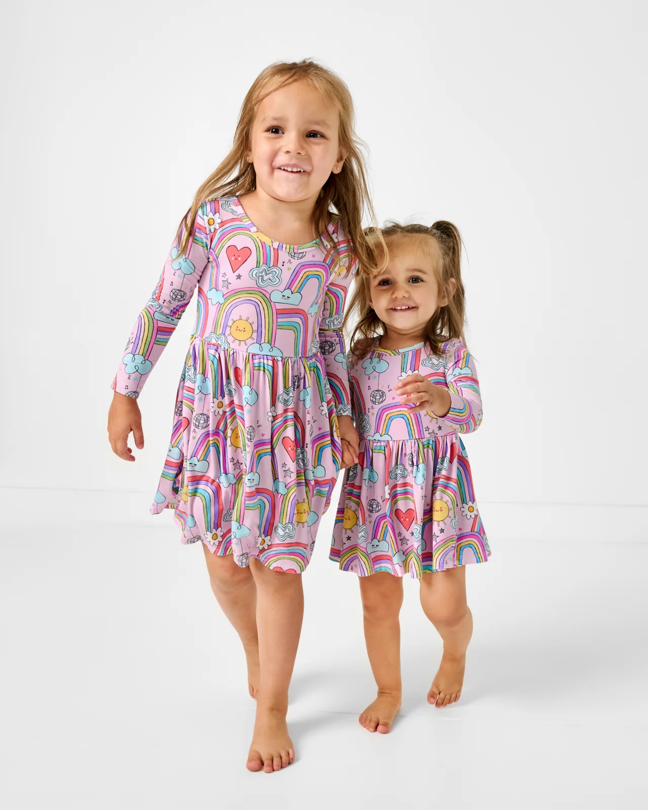 Disco Rainbows Skater Dress with Bodysuit - Image 4