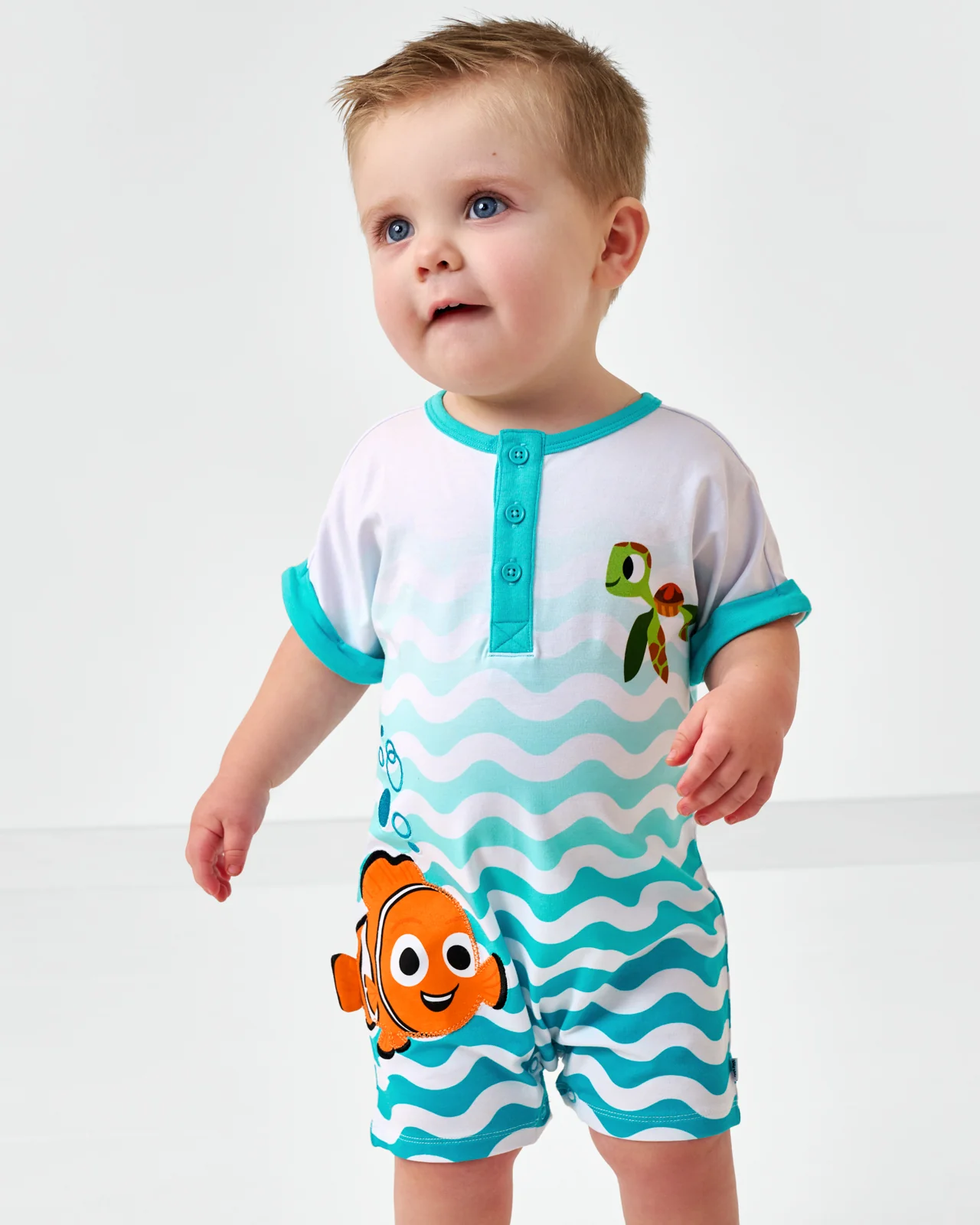 Pixar Nemo Dolman Henley Romper