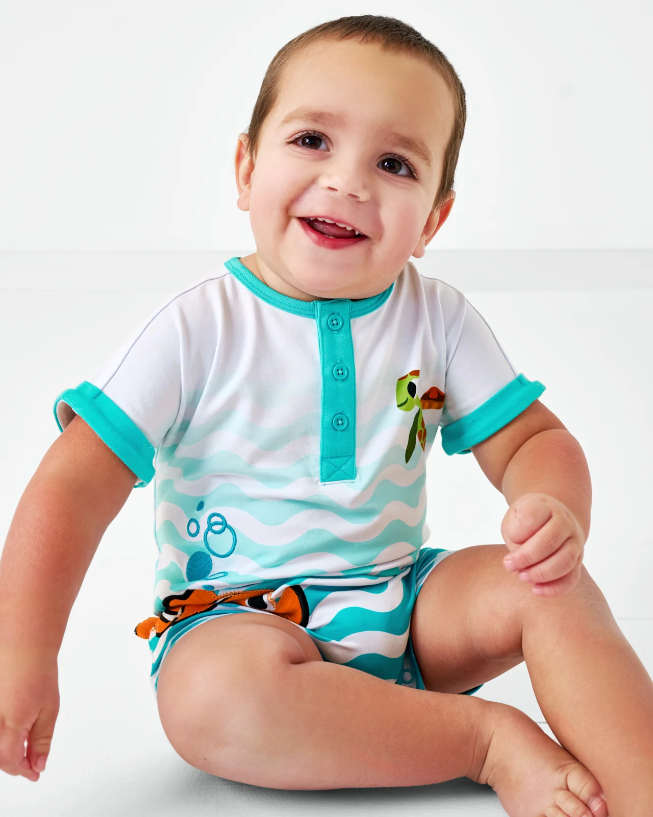 Pixar Nemo Dolman Henley Romper - Image 2