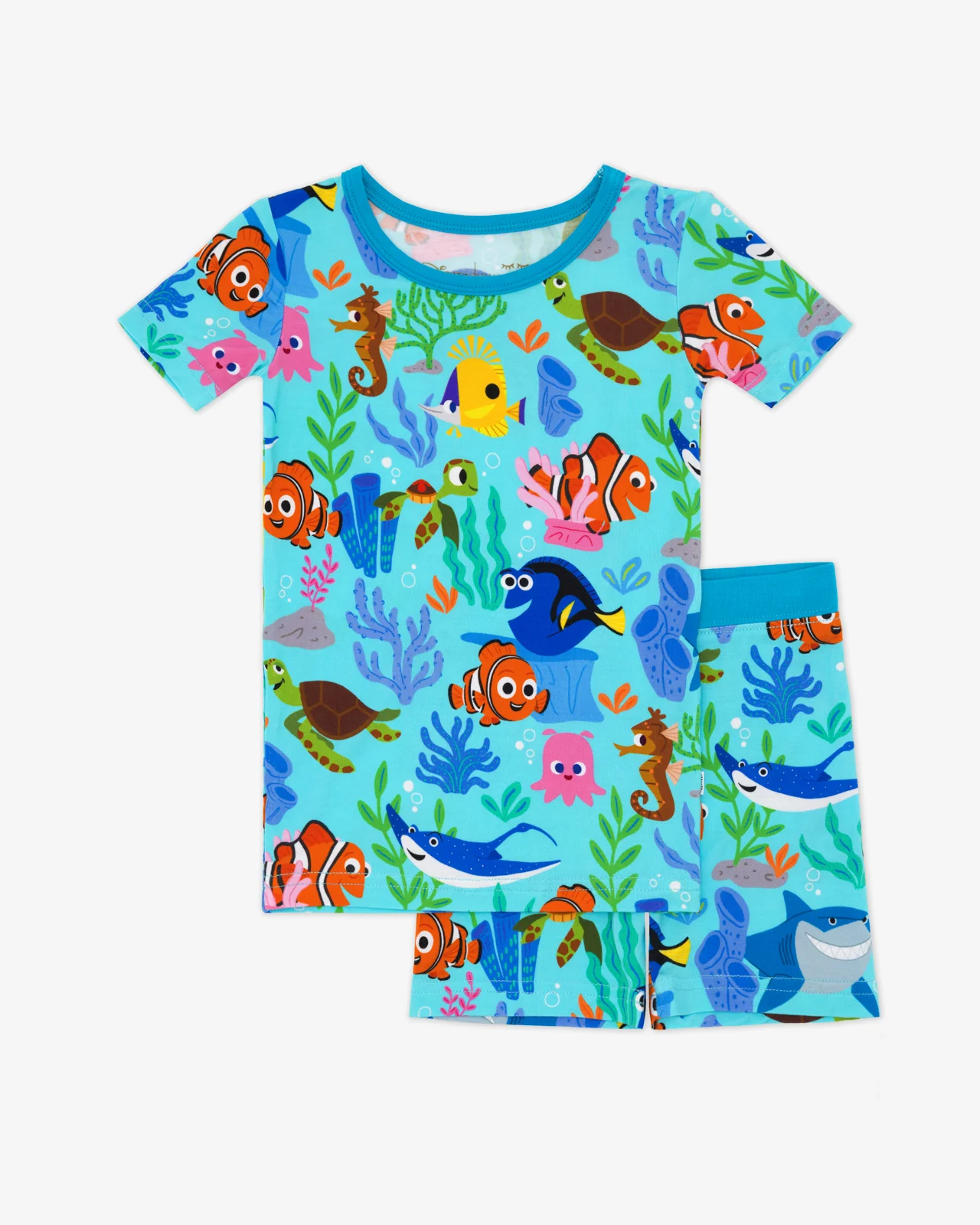 Pixar Nemo's Reef Two-Piece Short Sleeve & Shorts Pajama Set - Image 5