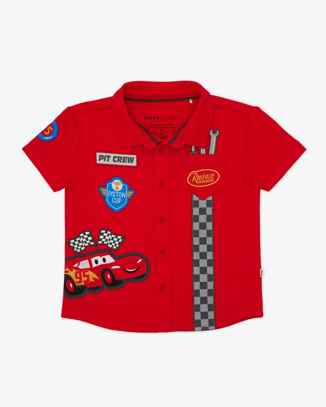 Pixar Cars Piston Cup Button Down Polo - Image 6