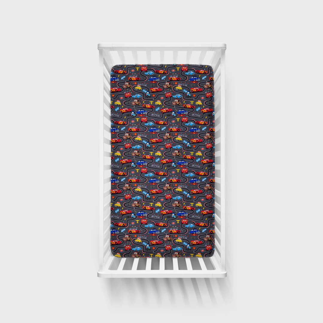 Pixar Cars Piston Cup Fitted Crib Sheet - Image 2