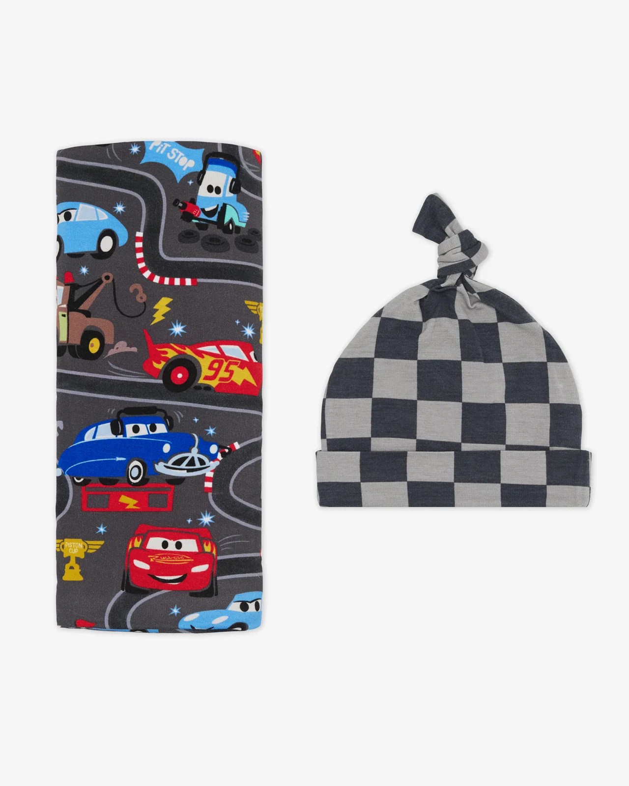 Pixar Cars Piston Cup Swaddle & Hat Set - Image 4