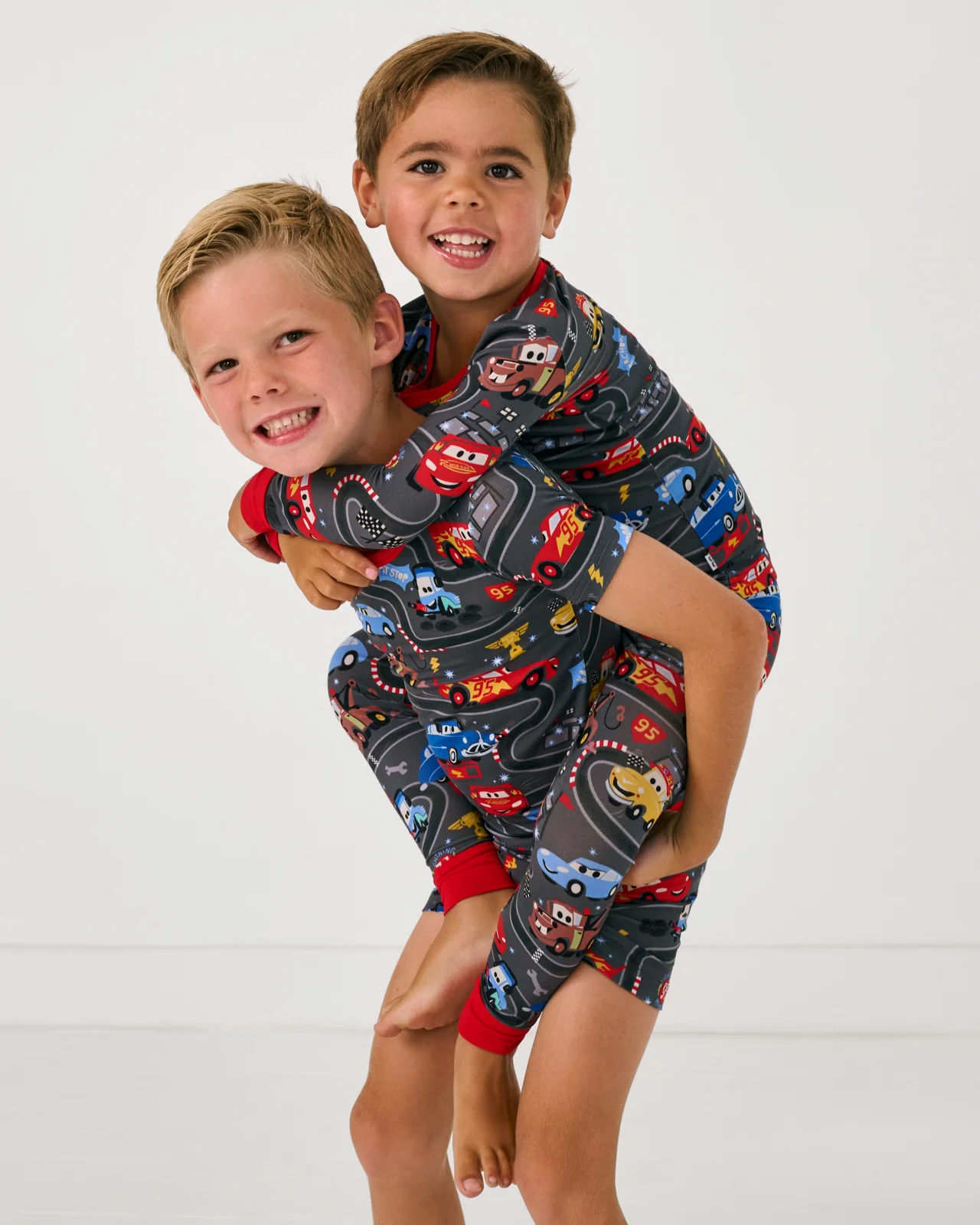 Pixar Cars Piston Cup Two-Piece Short Sleeve & Shorts Pajama Set - Image 4