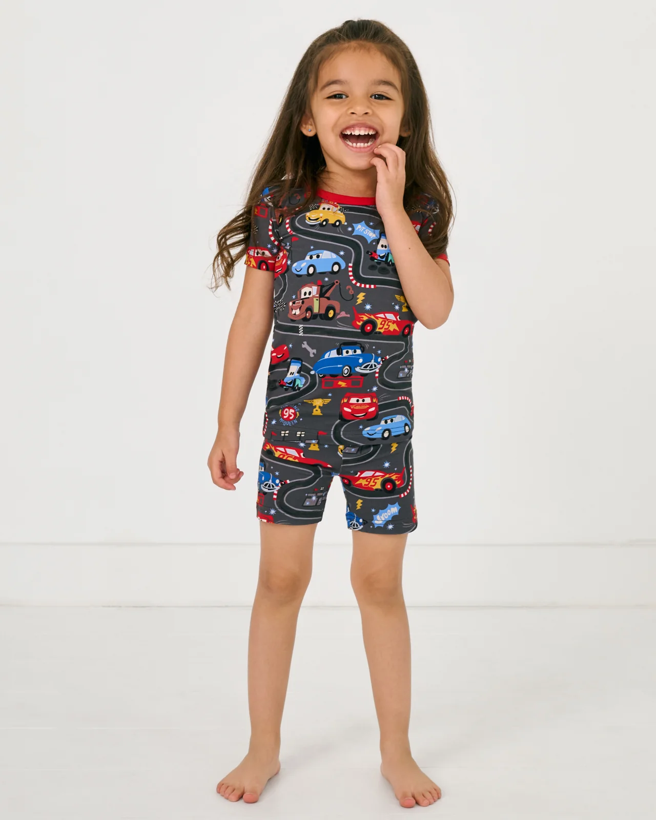 Pixar Cars Piston Cup Two-Piece Short Sleeve & Shorts Pajama Set - Image 5