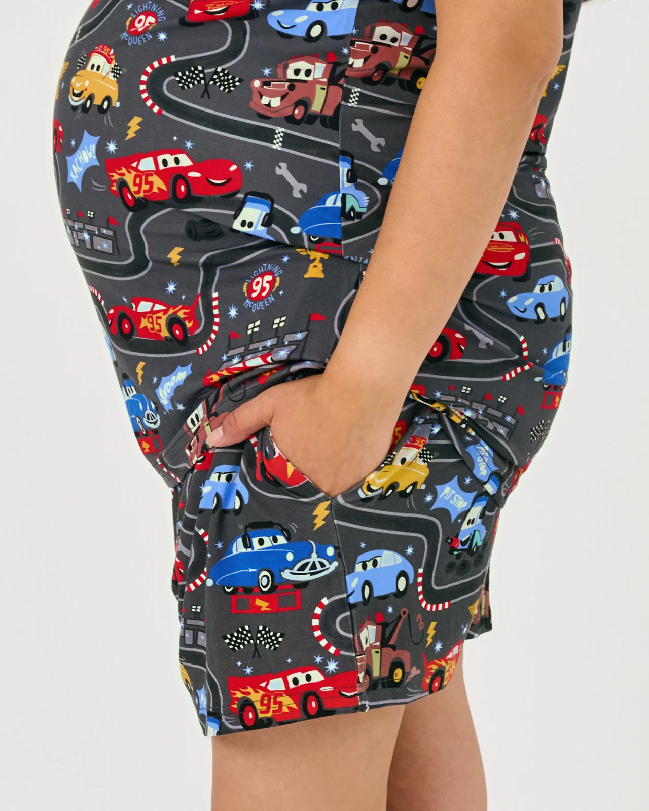 Pixar Cars Piston Cup Women's Pajama Shorts - Image 2