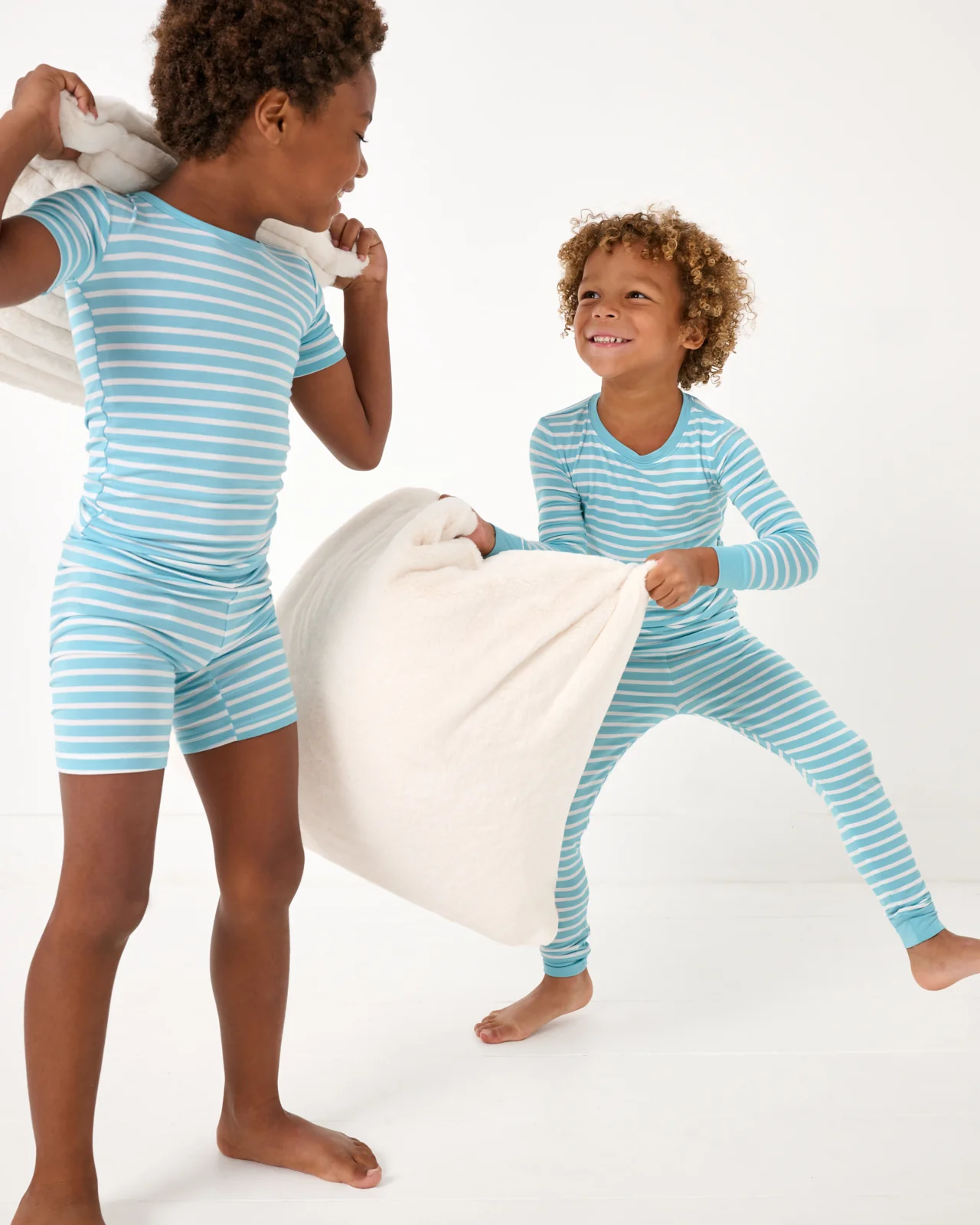 Dockside Stripe Two-Piece Short Sleeve & Shorts Pajama Set - Image 5