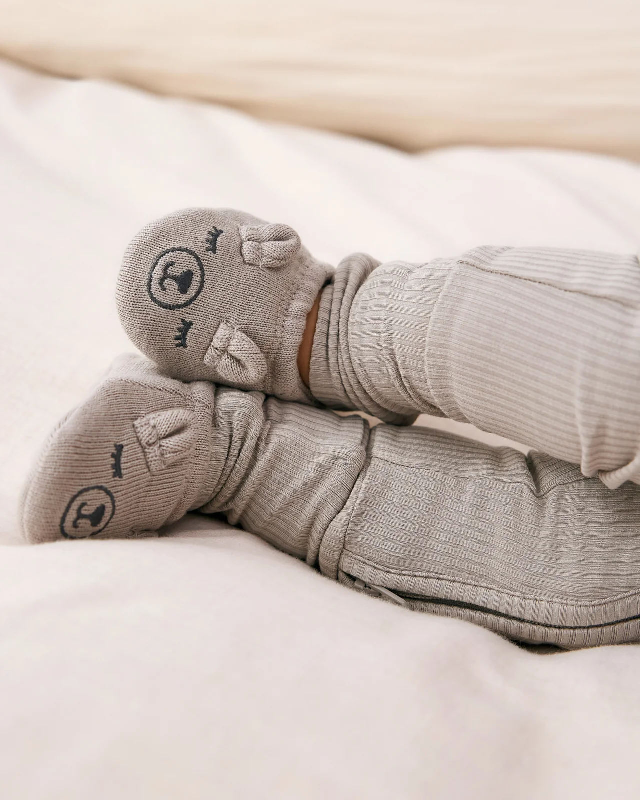 Dove Gray Bear Booties - Image 3