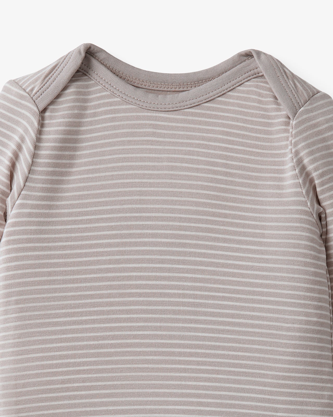 Dove Gray Stripe Infant Gown - Image 5