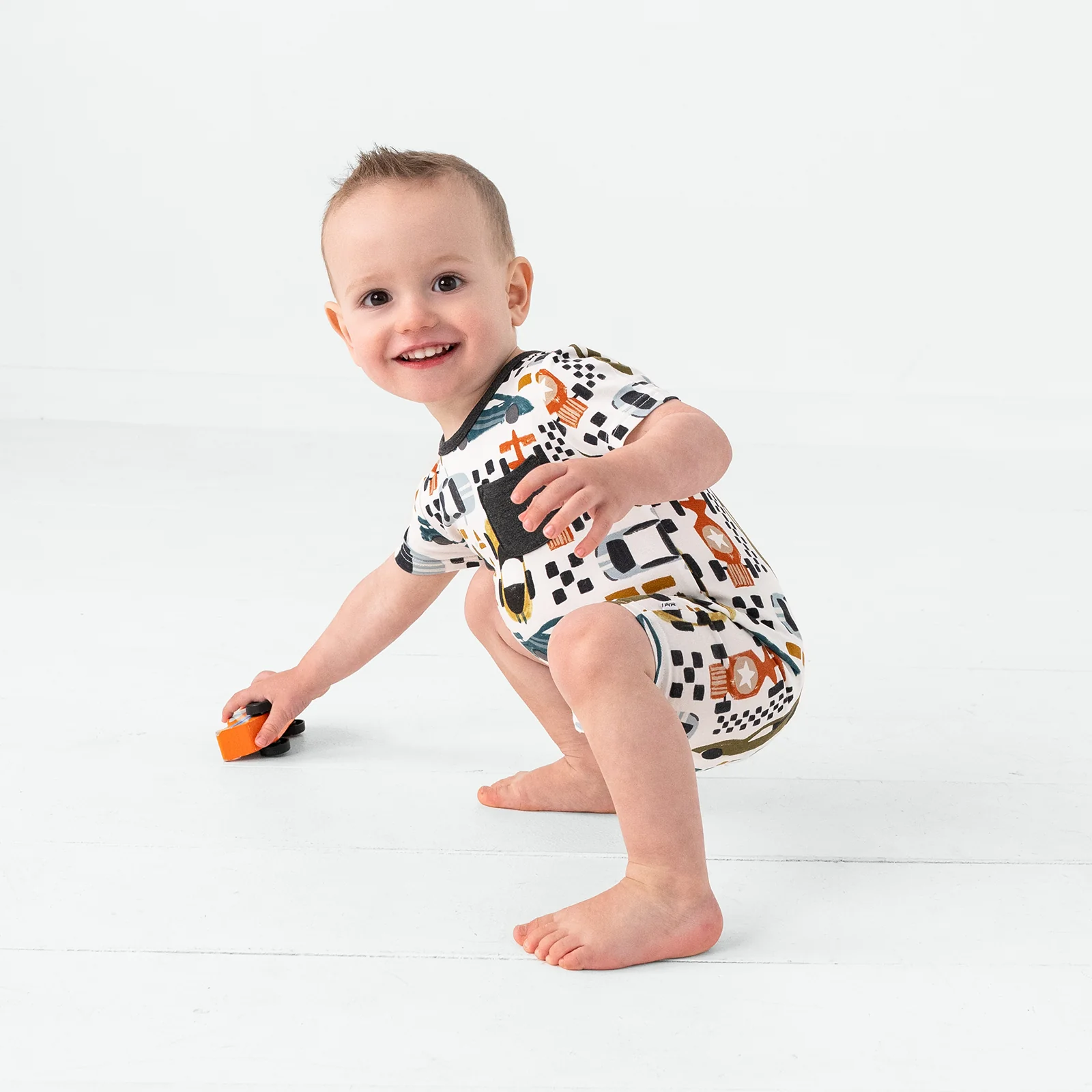 Fast Lane Pocket Shorty Romper - Image 2