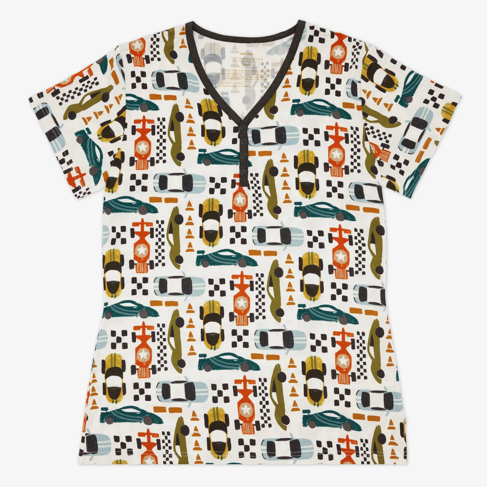 Fast Lane Women's Short Sleeve Pajama Top - Image 4