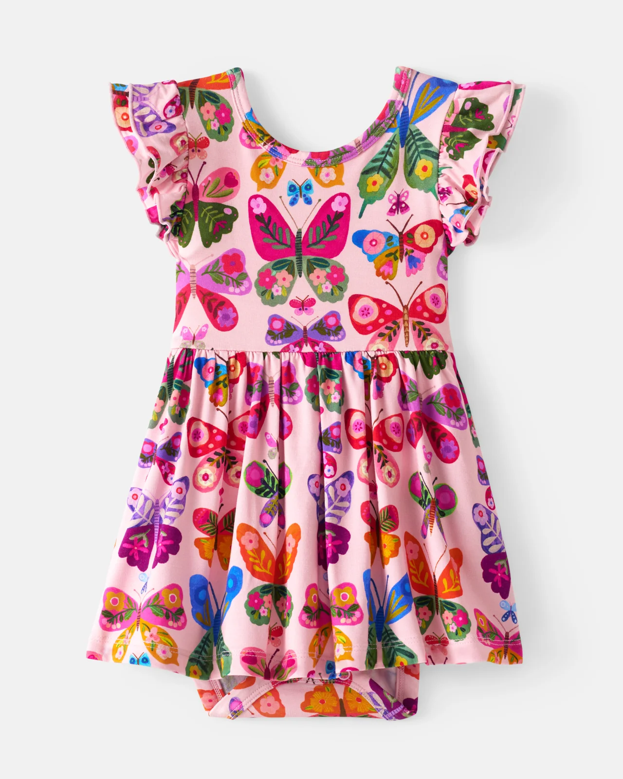 Flutter Garden Skater Dress with Bodysuit - Image 4