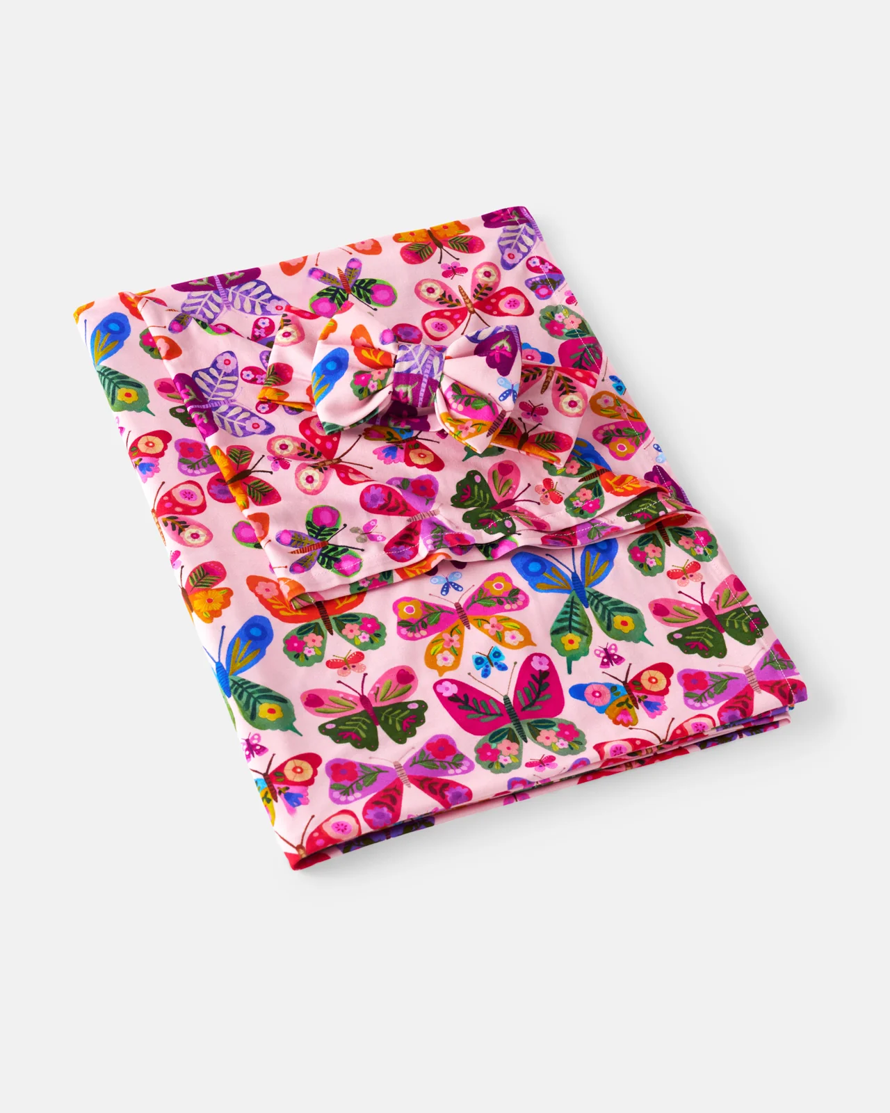 Flutter Garden Swaddle & Luxe Bow Headband Set - Image 3