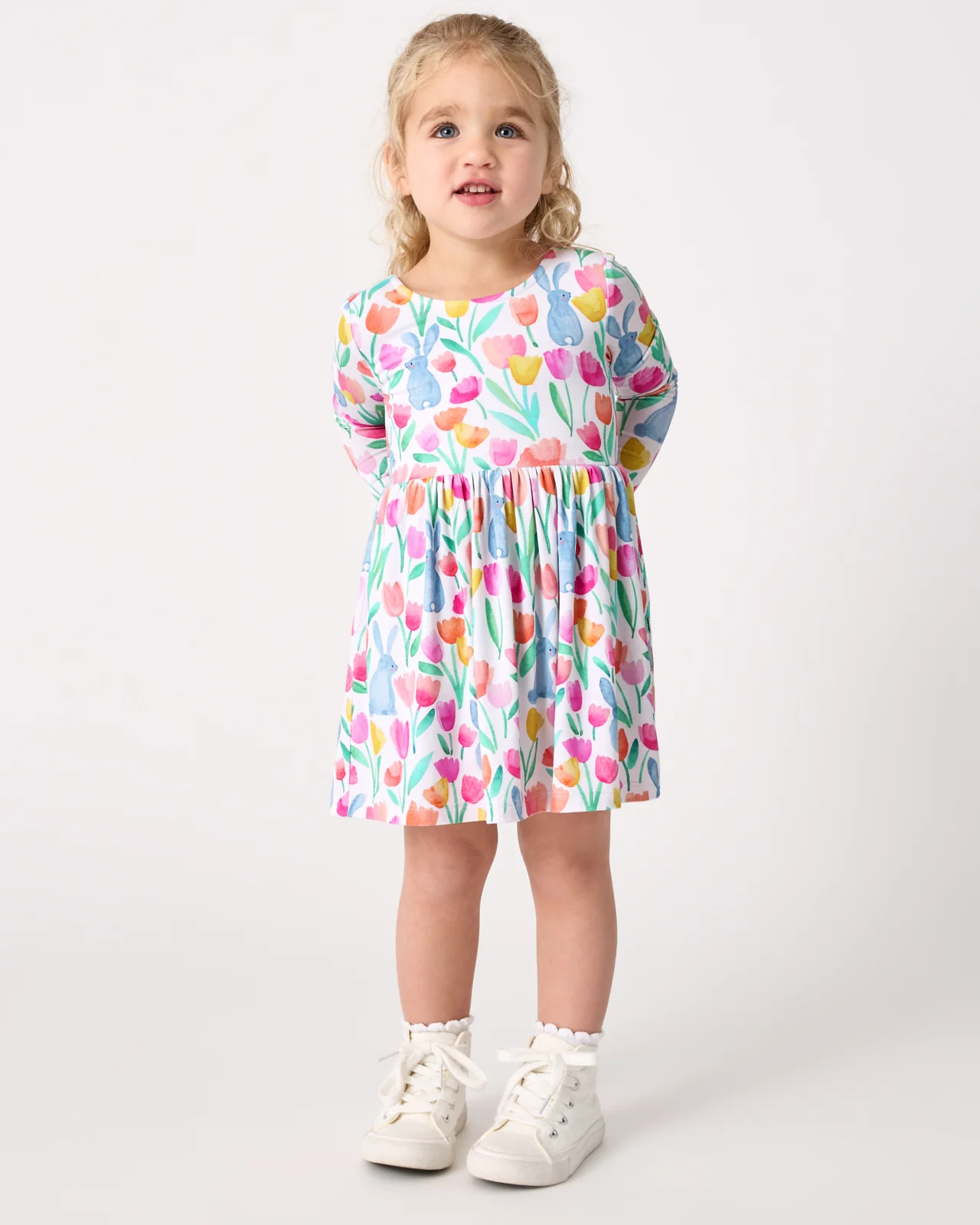 Garden Hop Bow Back Skater Dress - Image 3