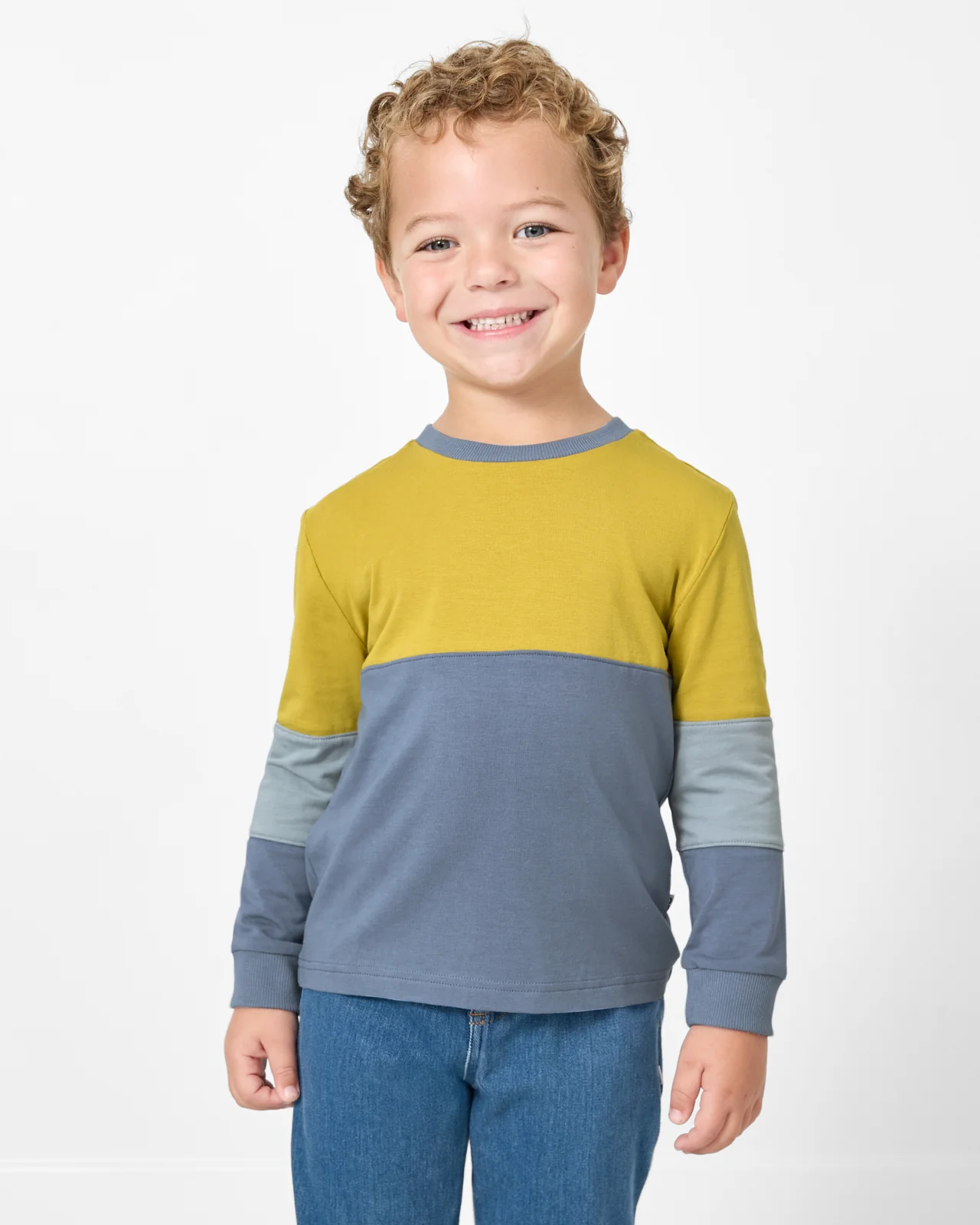 Golden Moss Paneled Tee - Image 4