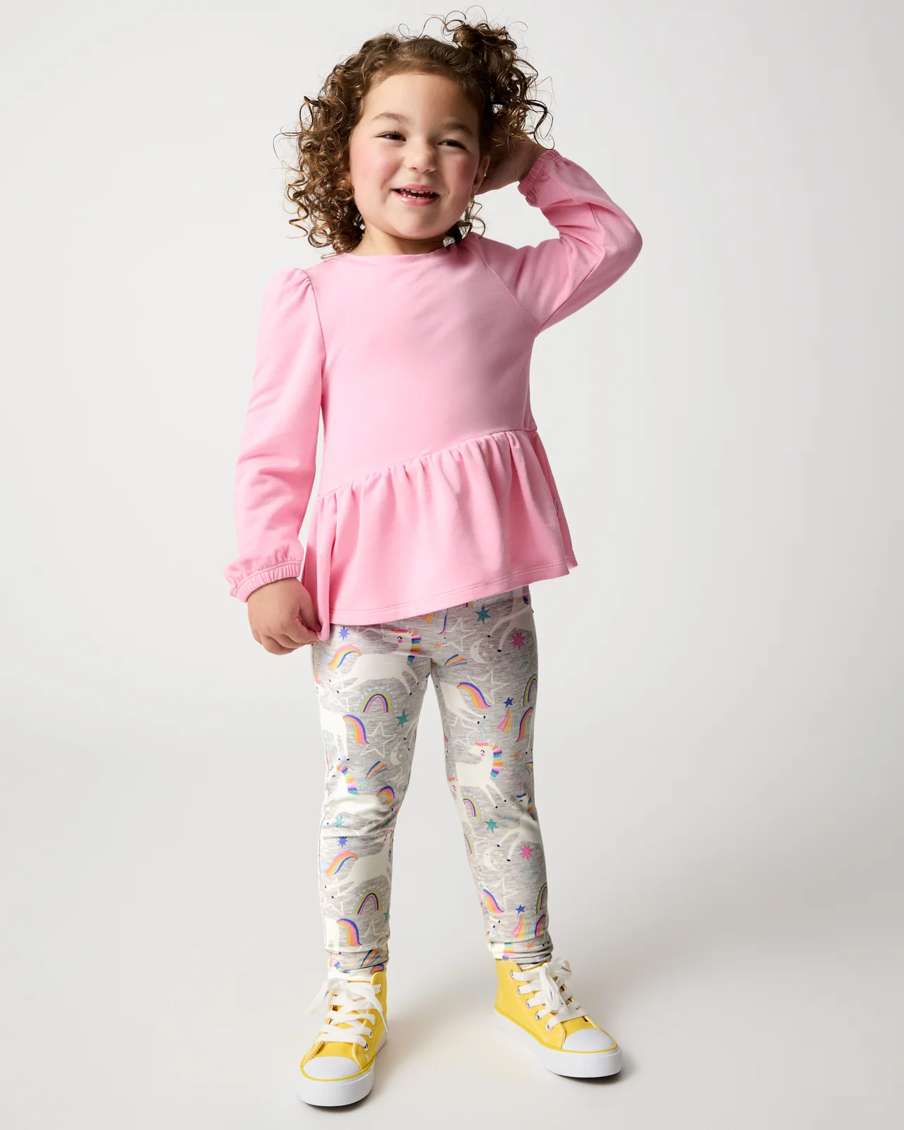 Gumball Pink Puff Sleeve Peplum Top - Image 4
