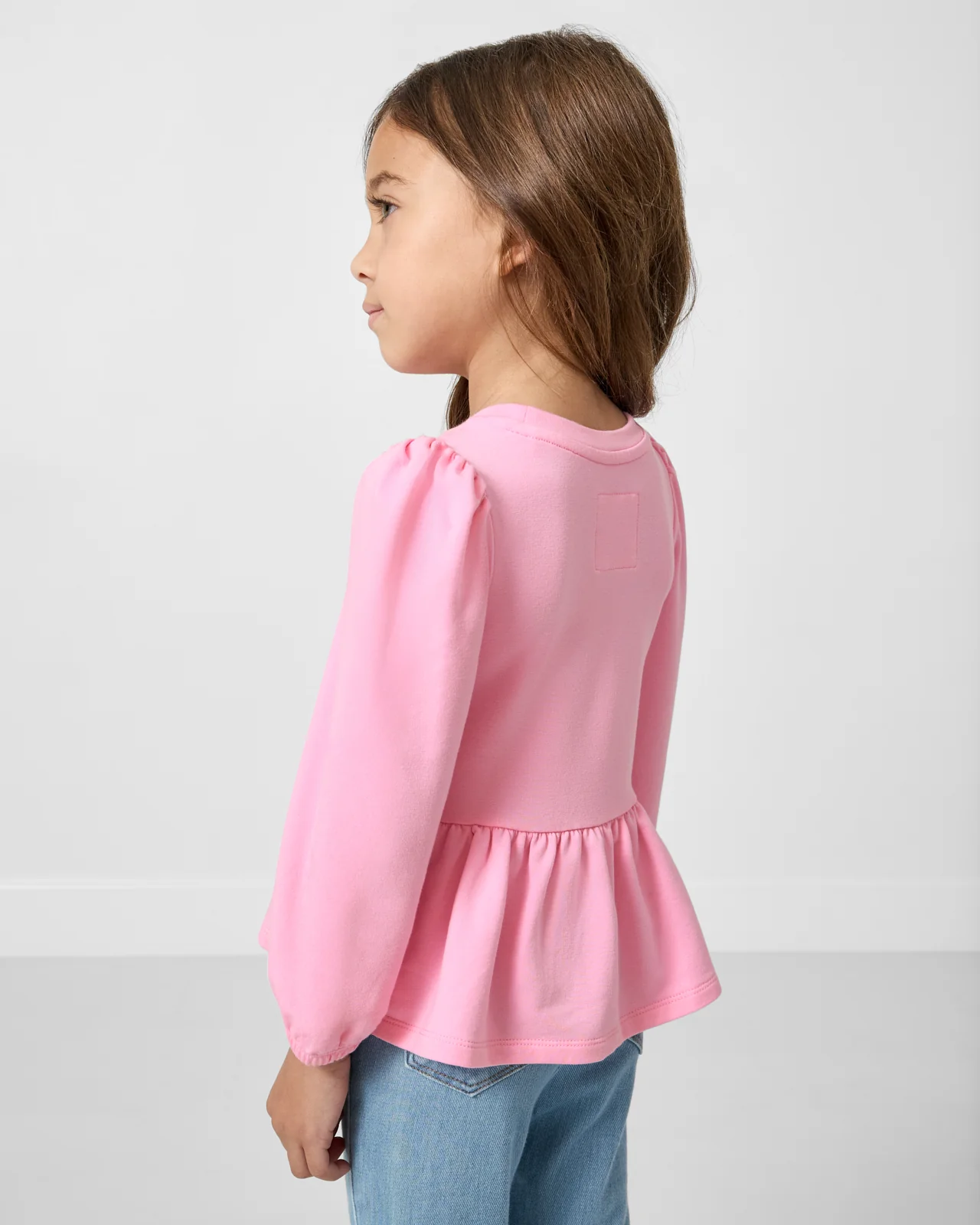Gumball Pink Puff Sleeve Peplum Top - Image 5