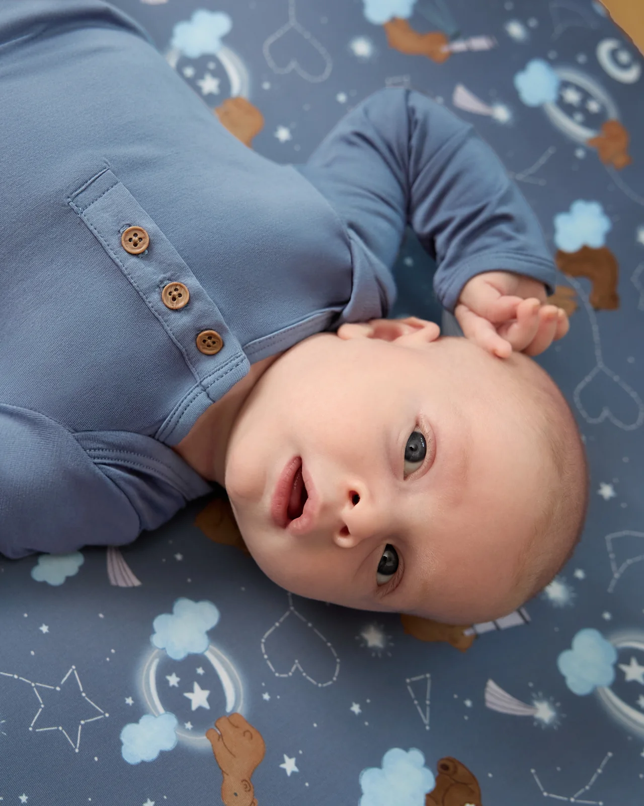 Hazy Blue Henley Bodysuit - Image 3