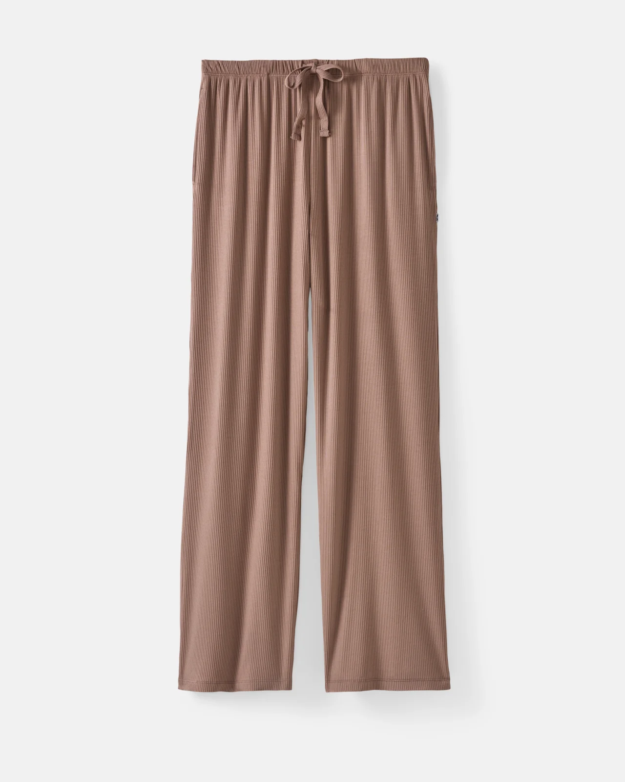 Hazy Brown Women's Ribbed Wide Leg Pant - Image 8