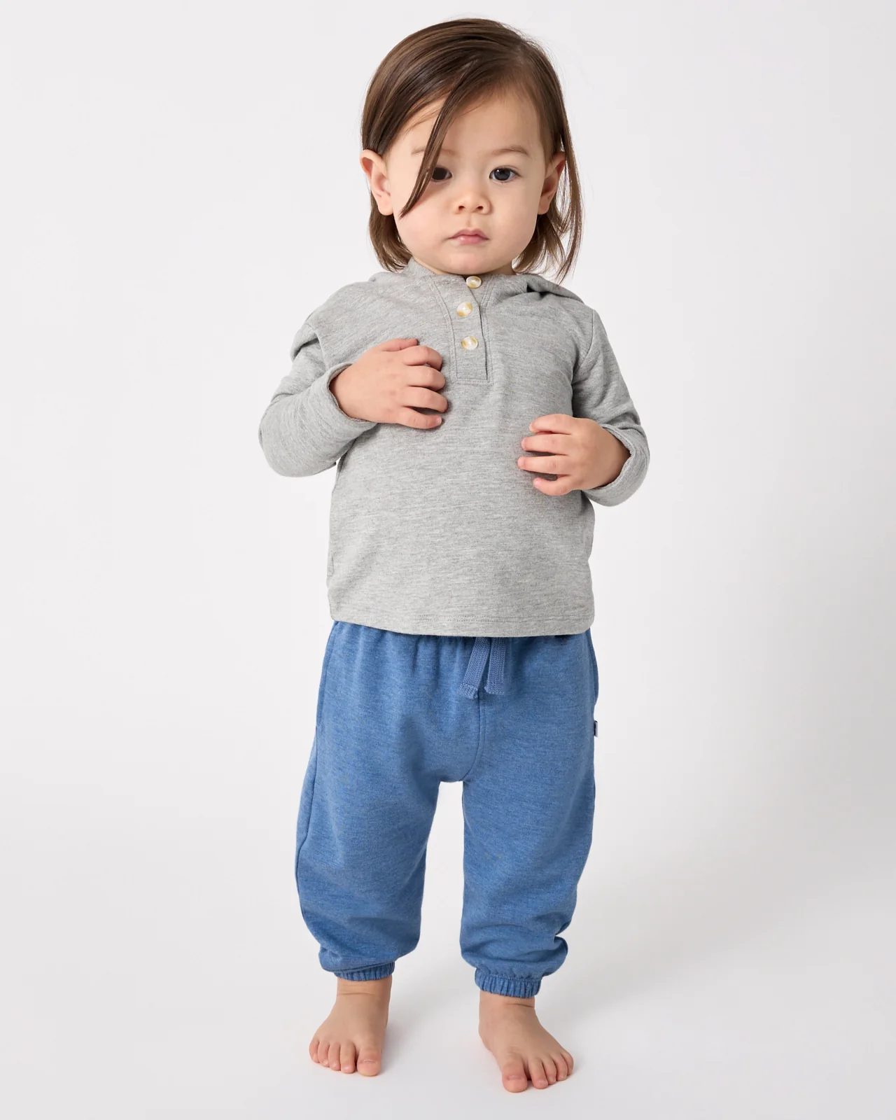 Heather Blue Relaxed Jogger - Image 2