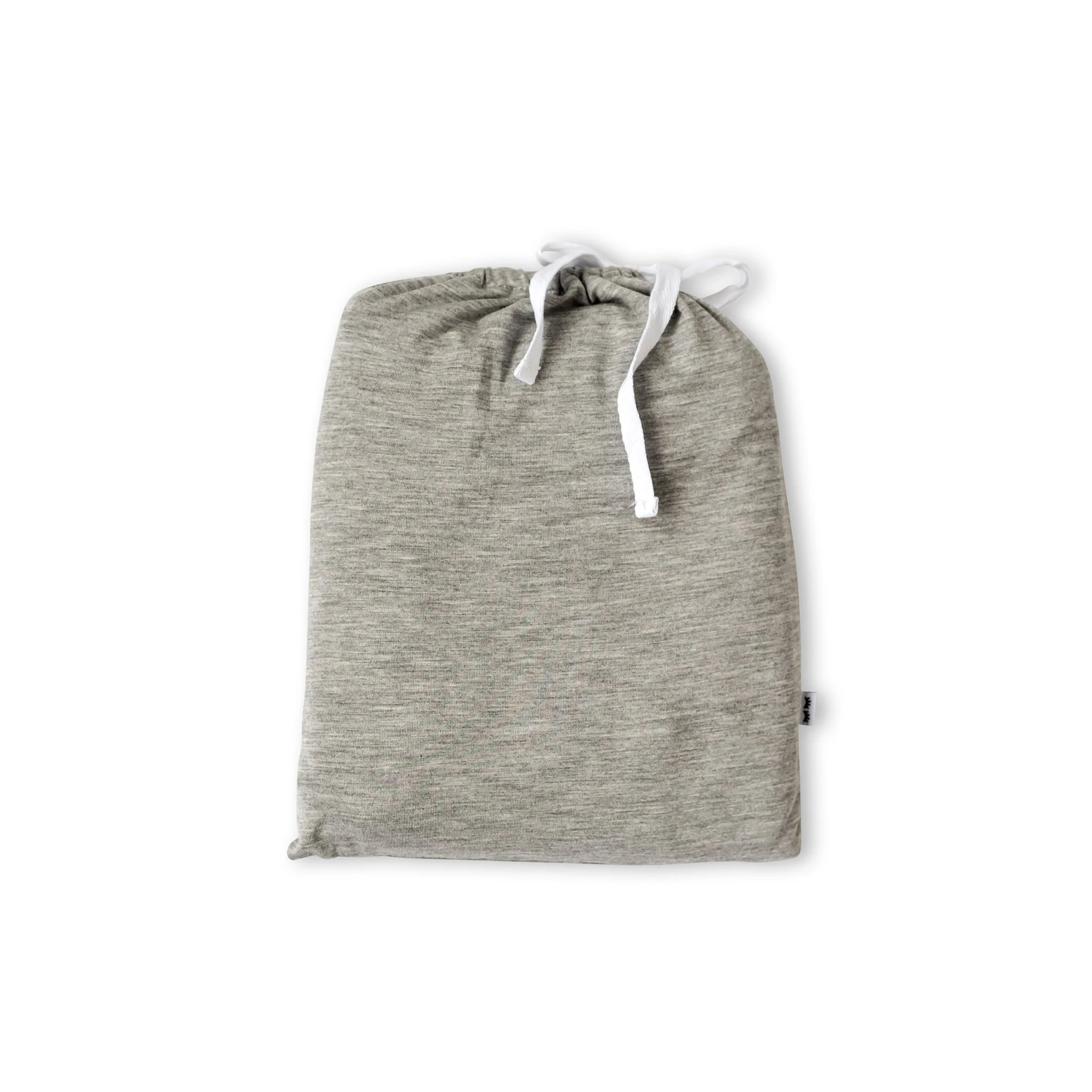 Heather Gray Fitted Crib Sheet - Image 3