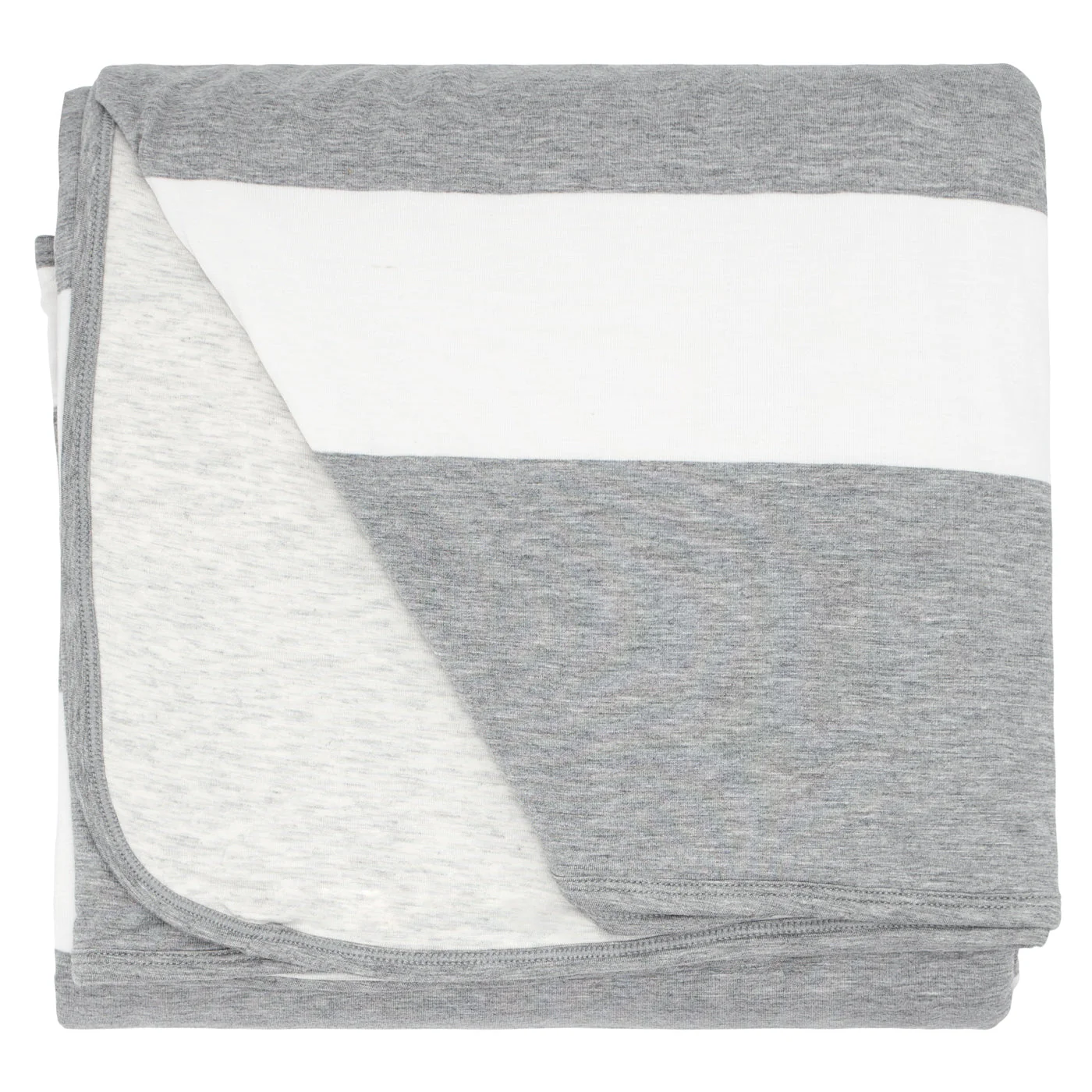 Heather Gray Wide Stripe Oversized Cloud Blanket® - Image 6