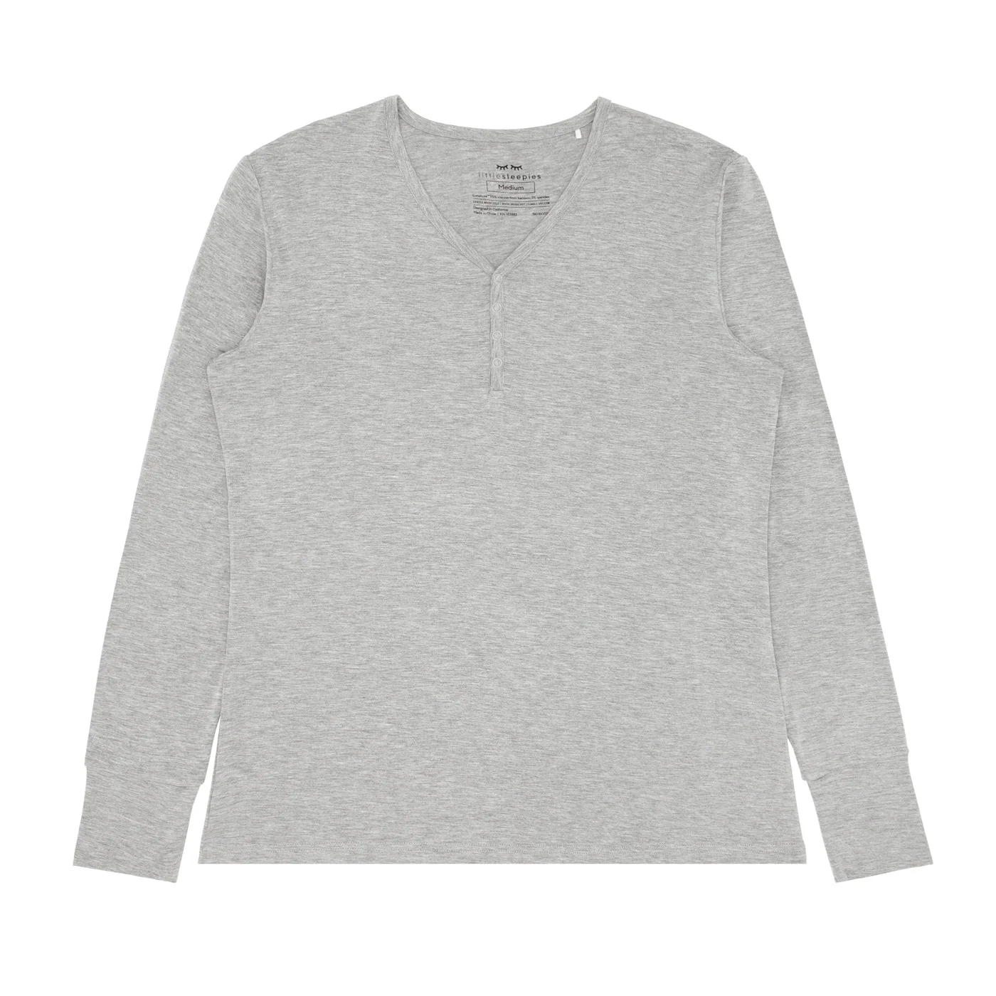 Heather Gray Women's Pajama Top - Image 3