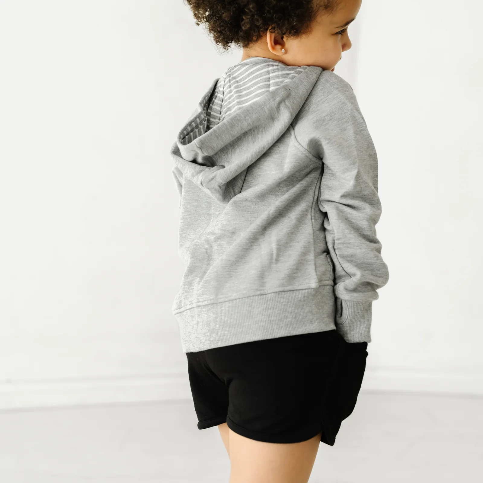 Heather Gray Zip Hoodie - Image 3