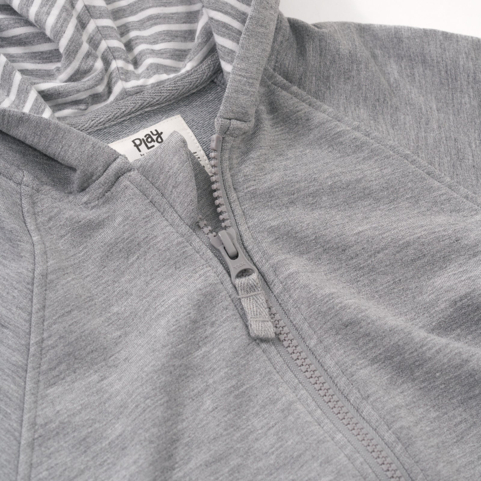Heather Gray Zip Hoodie - Image 4