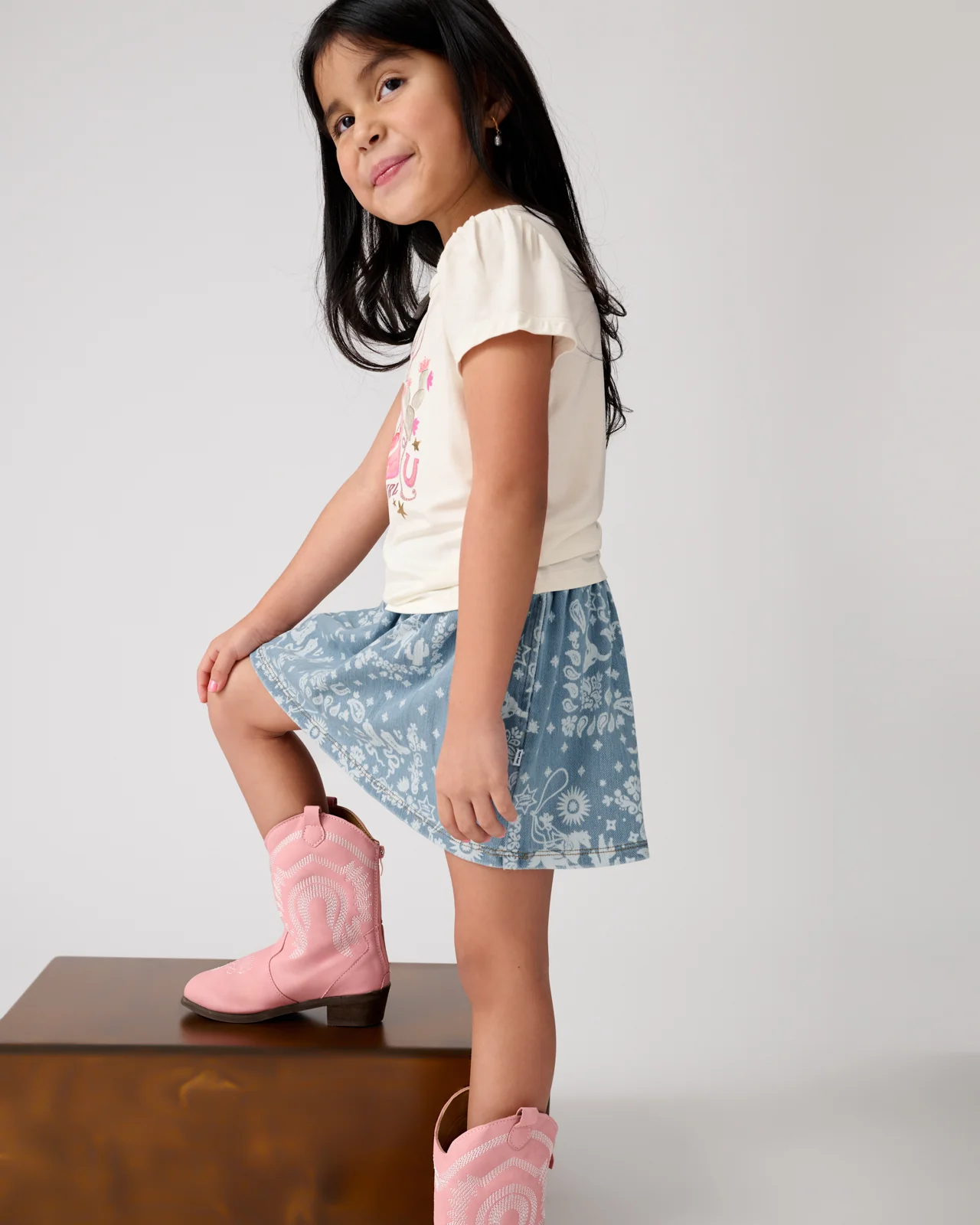 Bandana Blues Denim Skort - Image 2