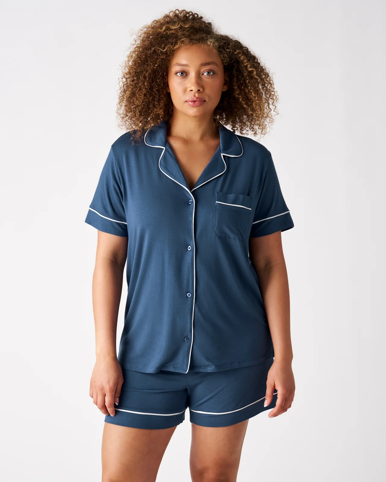 Indigo Women's Short Sleeve & Shorts Pajama Set - Image 2