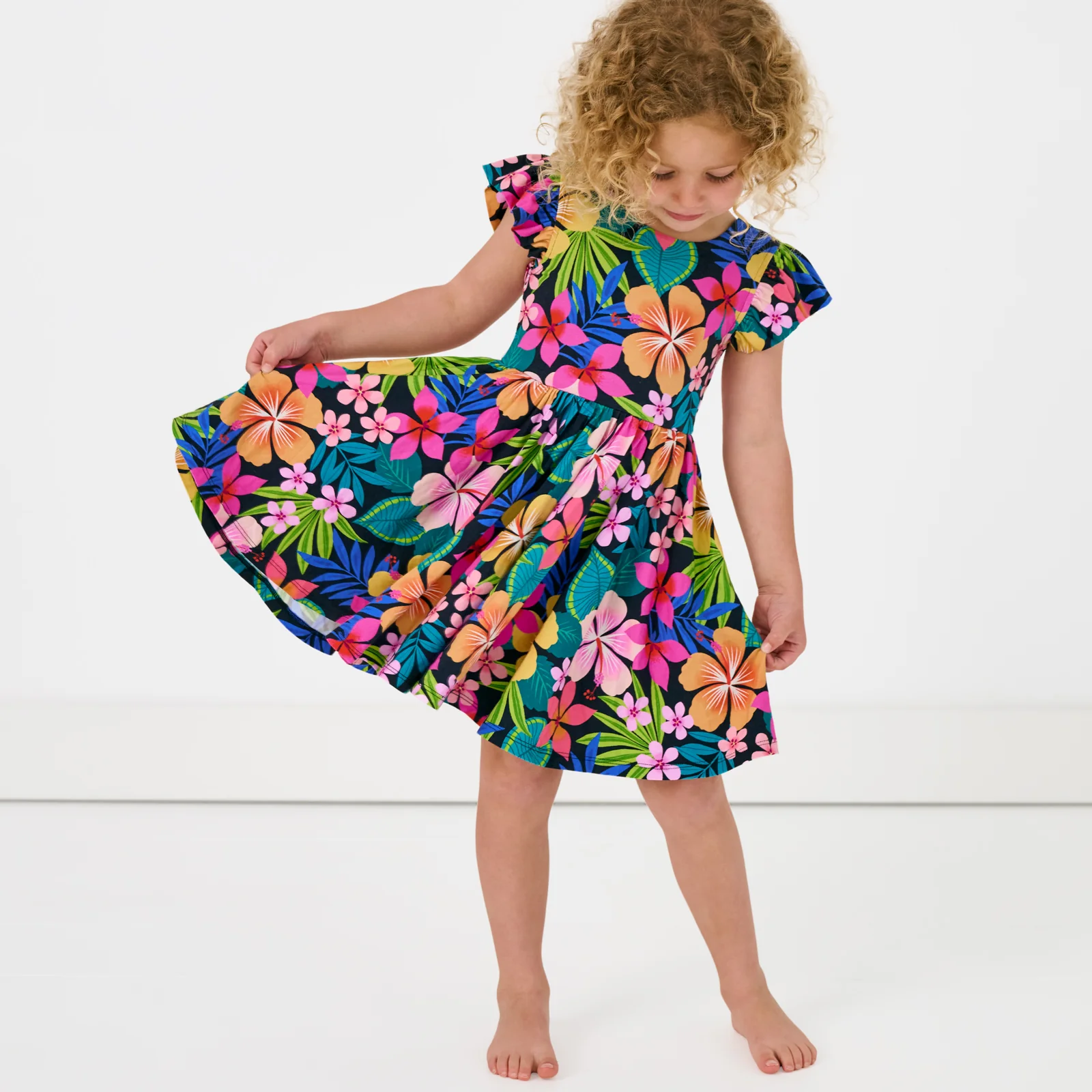Jungle Blooms Flutter Twirl Dress - Image 4