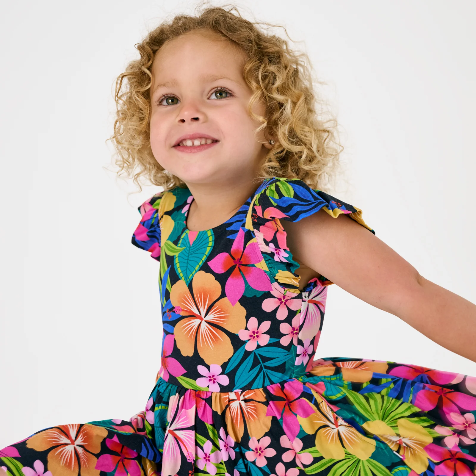 Jungle Blooms Flutter Twirl Dress - Image 5