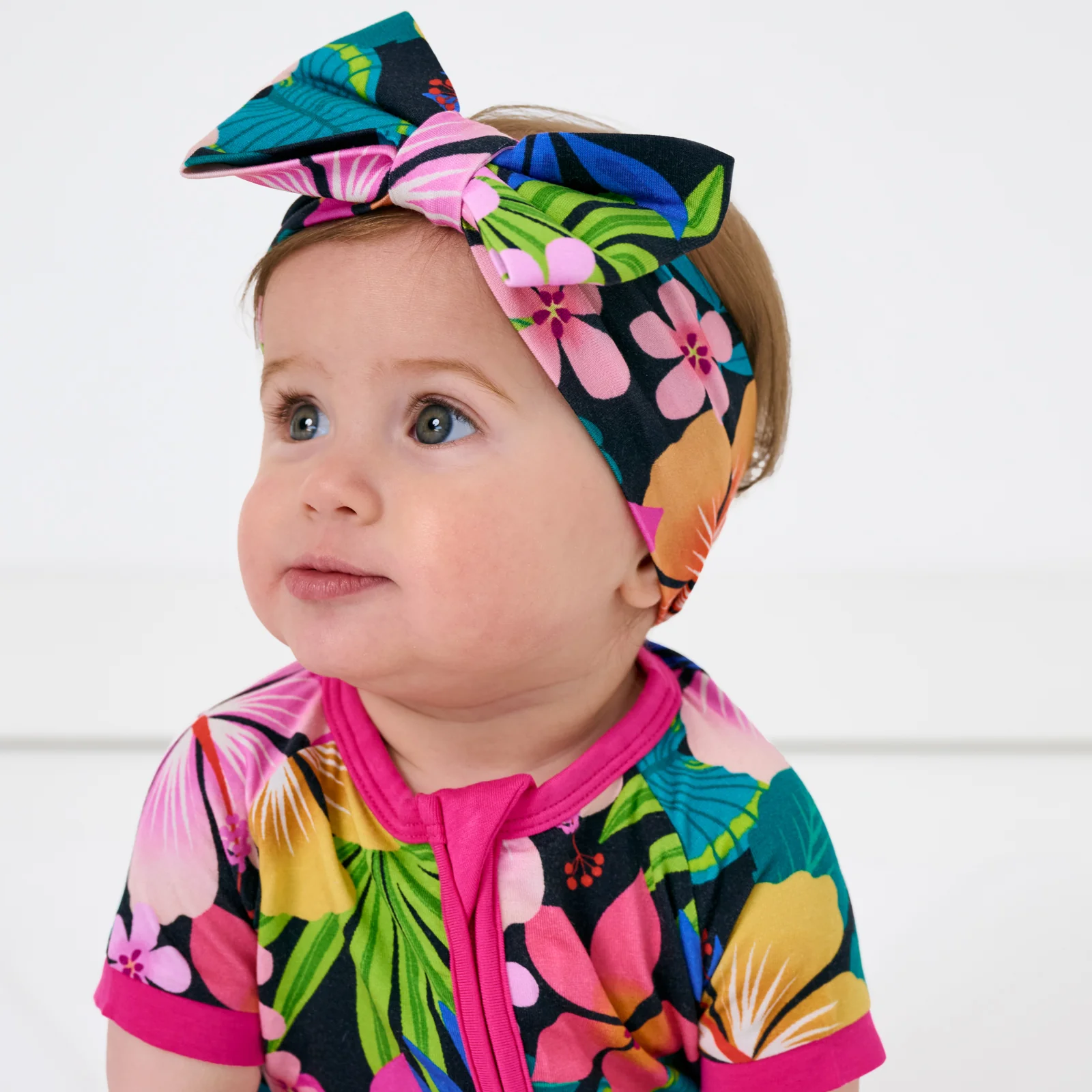 Jungle Blooms Luxe Bow Headband - Image 2