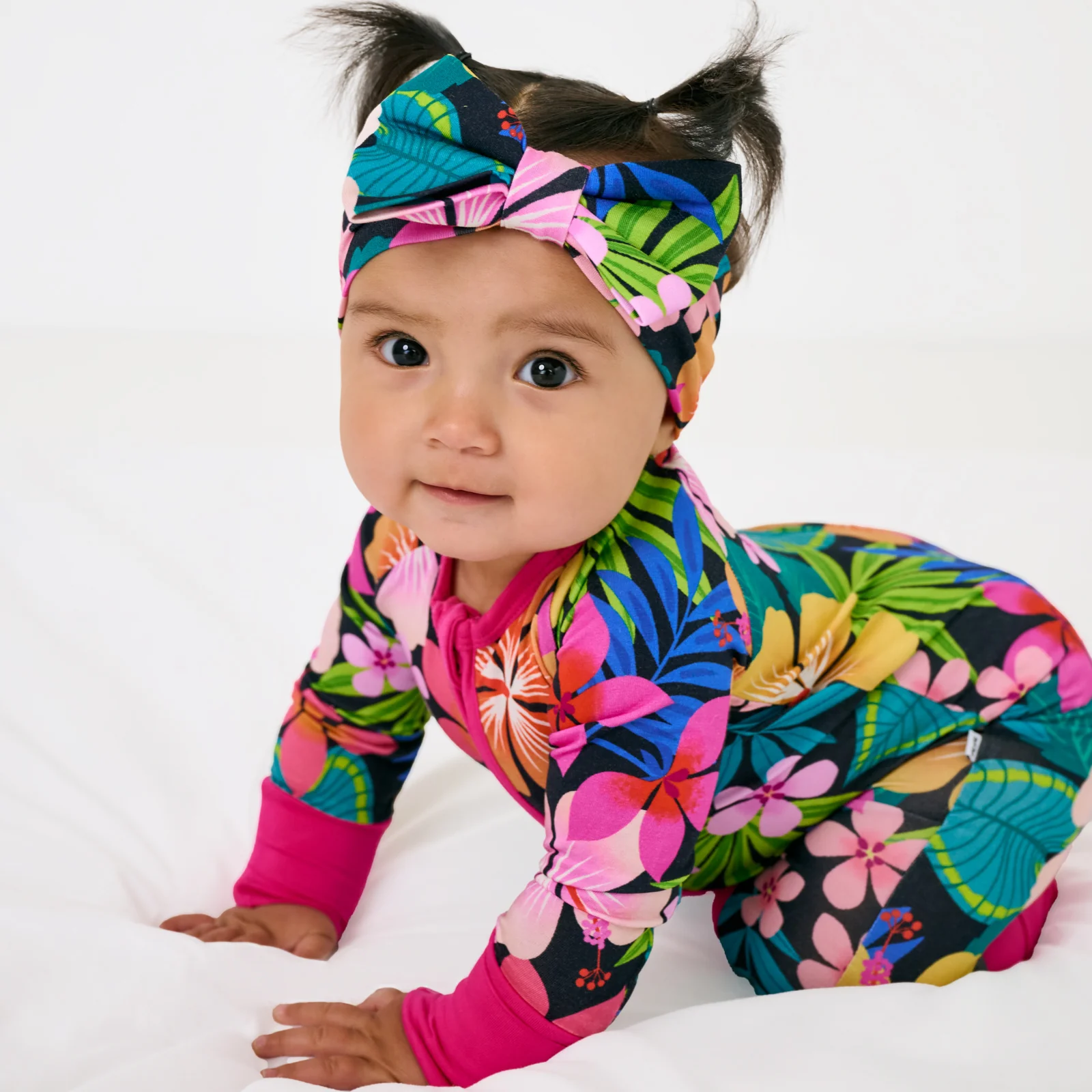Jungle Blooms Luxe Bow Headband - Image 3
