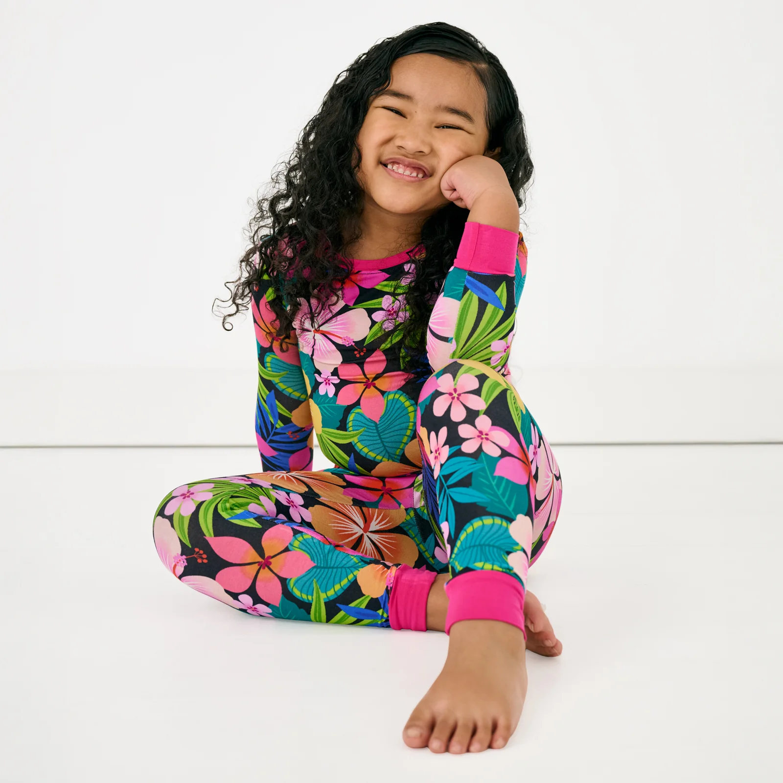 Jungle Blooms Two-Piece Pajama Set - Image 3