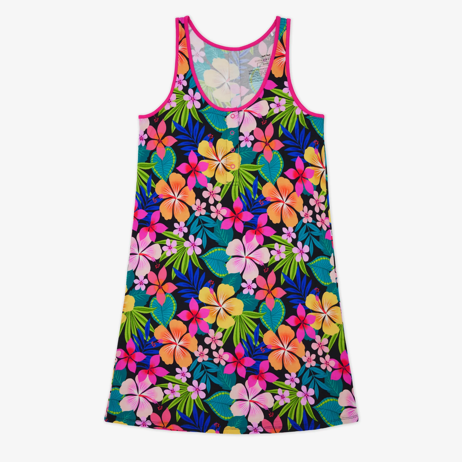 Jungle Blooms Women's Sleeveless Nightgown - Image 3