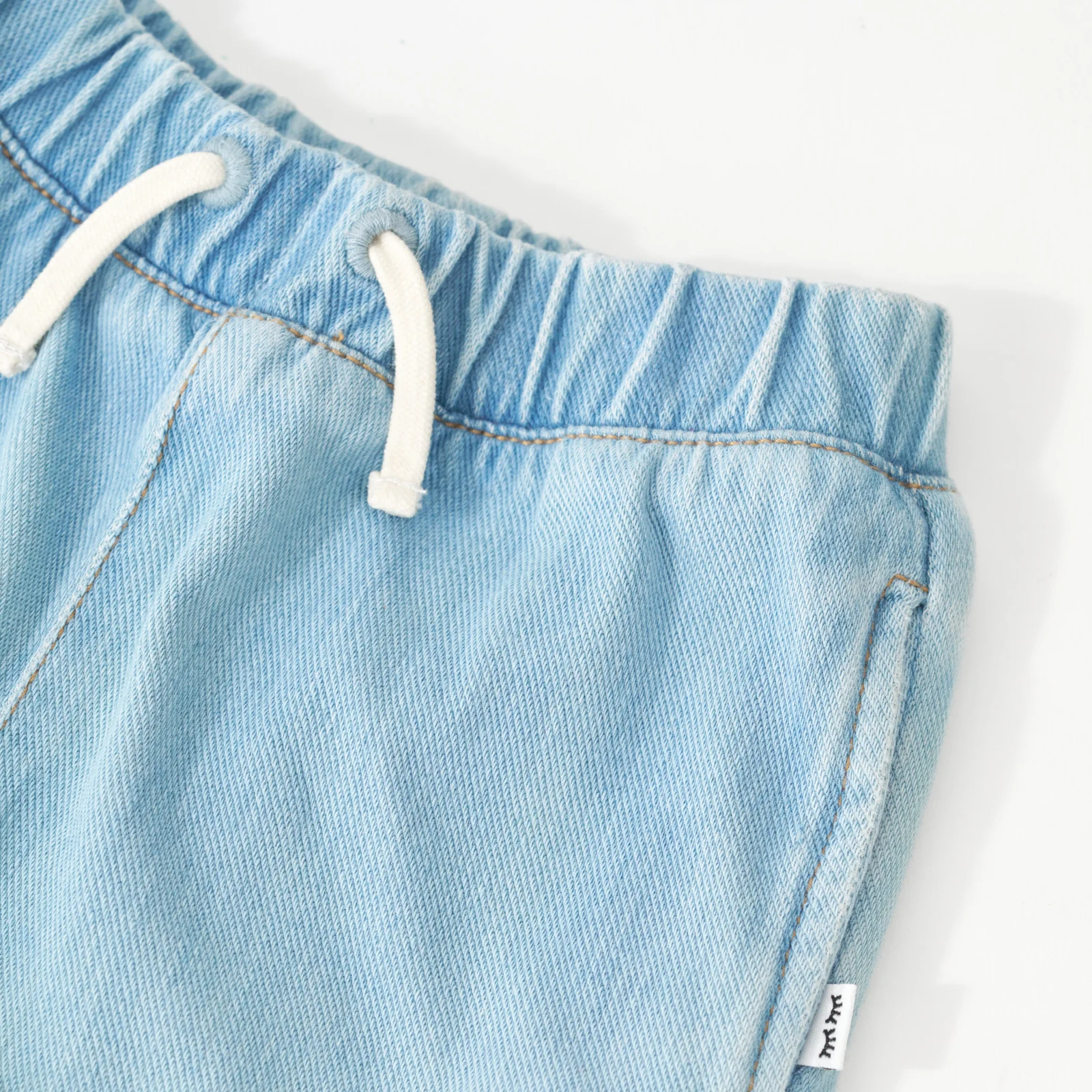 Light Blue Denim Shorts - Image 4