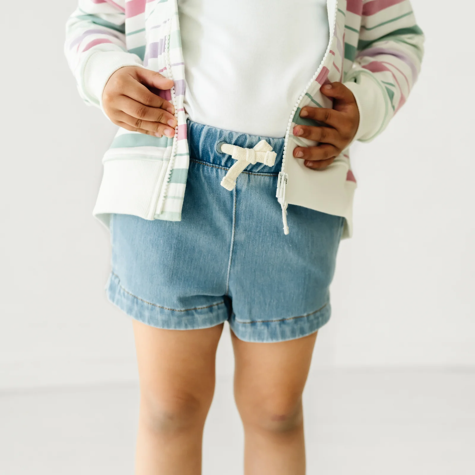 Light Blue Denim Shorts - Image 6