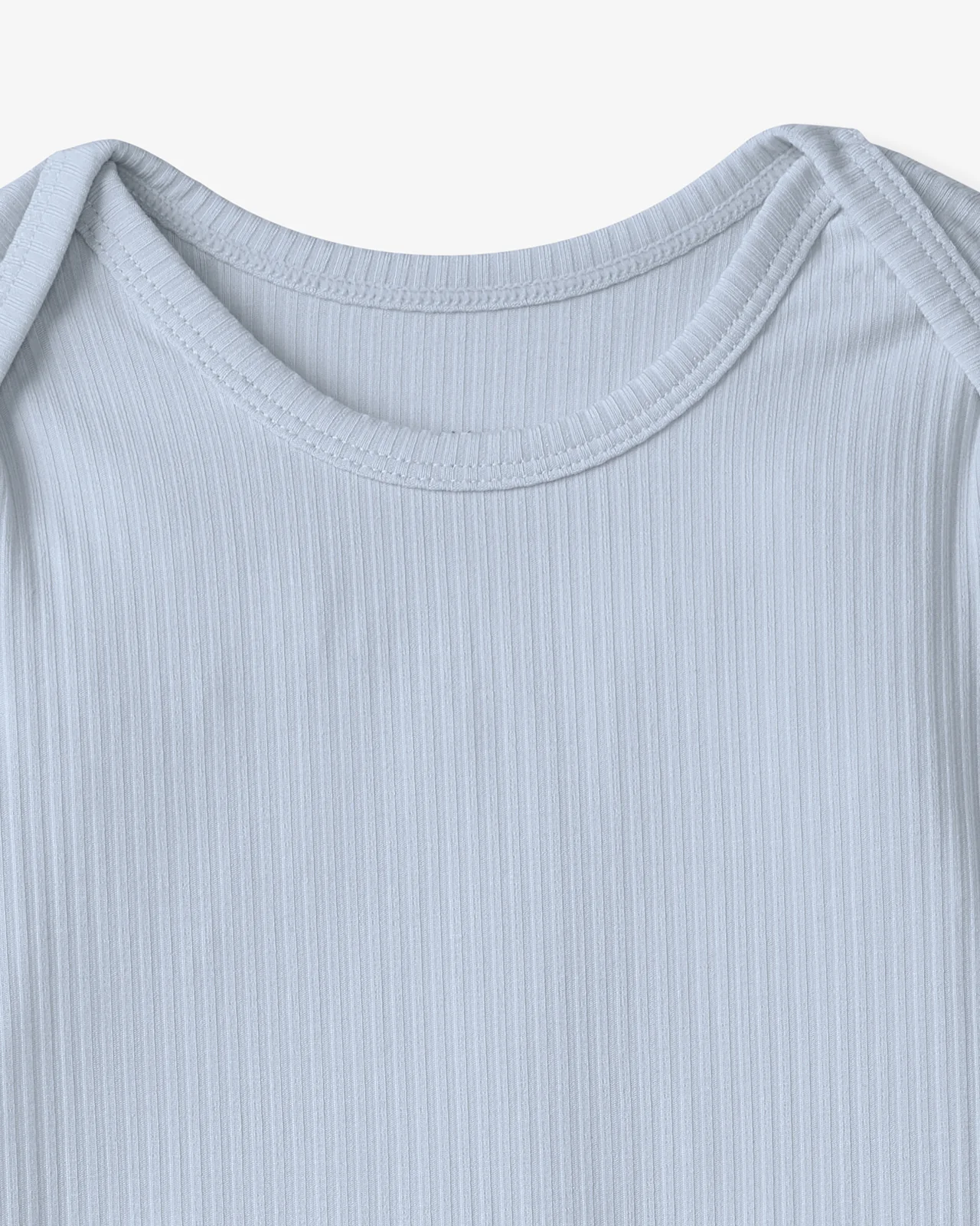 Light Fog Ribbed Infant Gown - Image 6