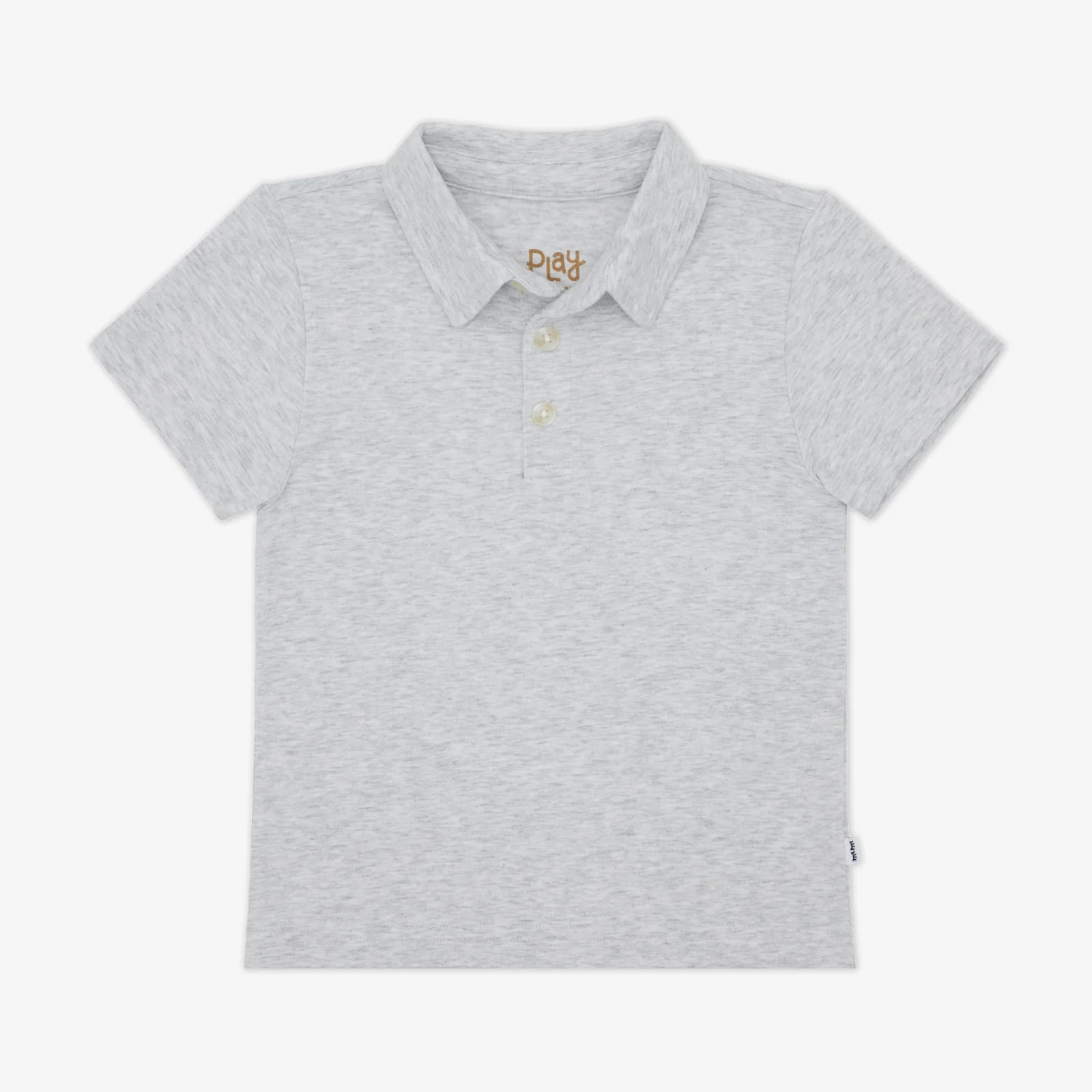Light Heather Gray Polo Shirt - Image 3