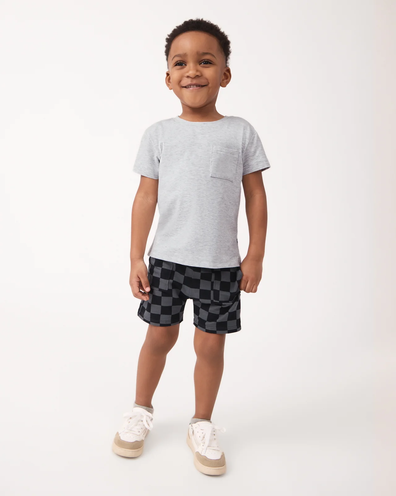 Light Heather Gray Relaxed Pocket Tee - Image 4