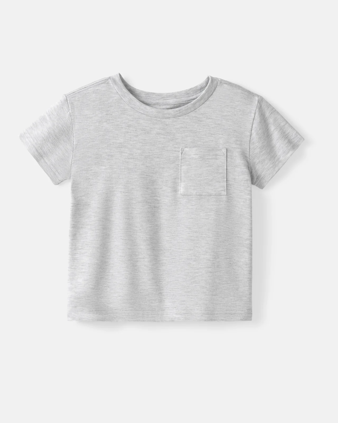 Light Heather Gray Relaxed Pocket Tee - Image 6