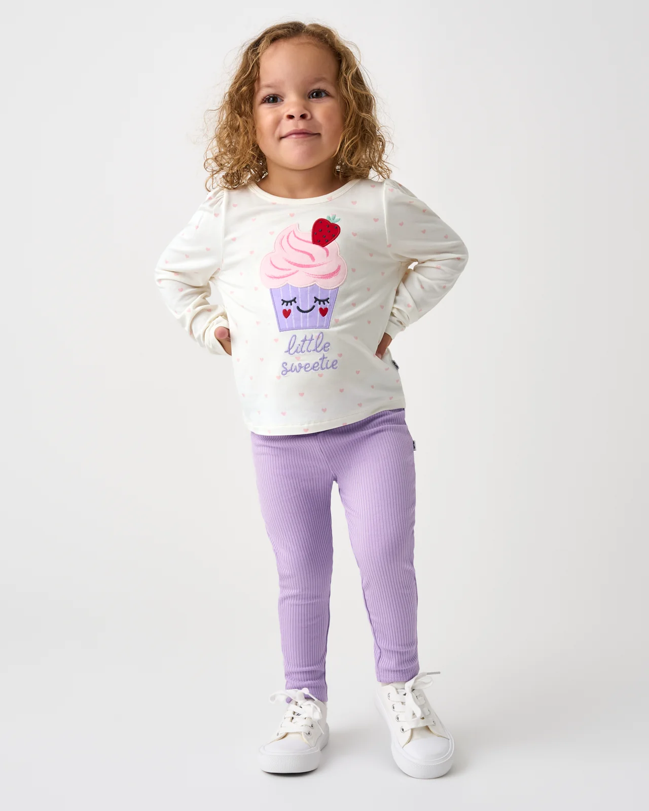 Lilac Haze Ribbed Legging - Image 2