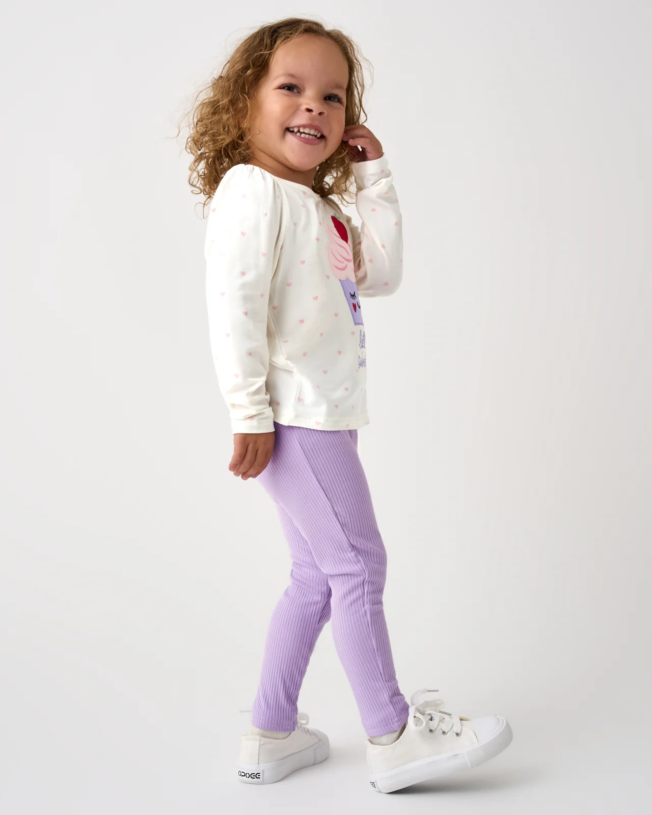 Lilac Haze Ribbed Legging - Image 3