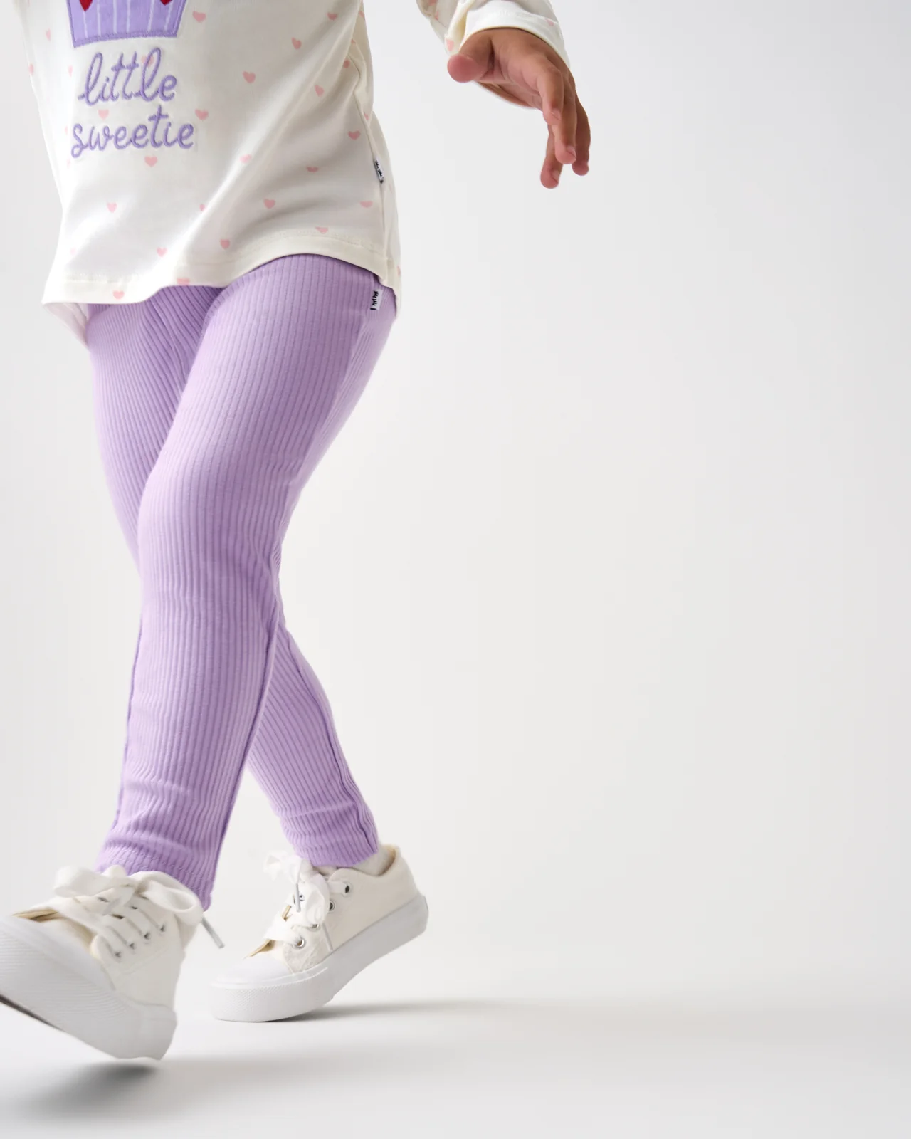 Lilac Haze Ribbed Legging - Image 4
