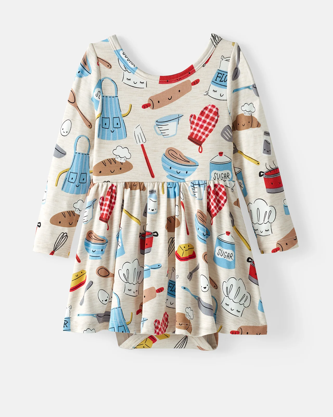 Little Chef Twirl Dress with Bodysuit - Image 5