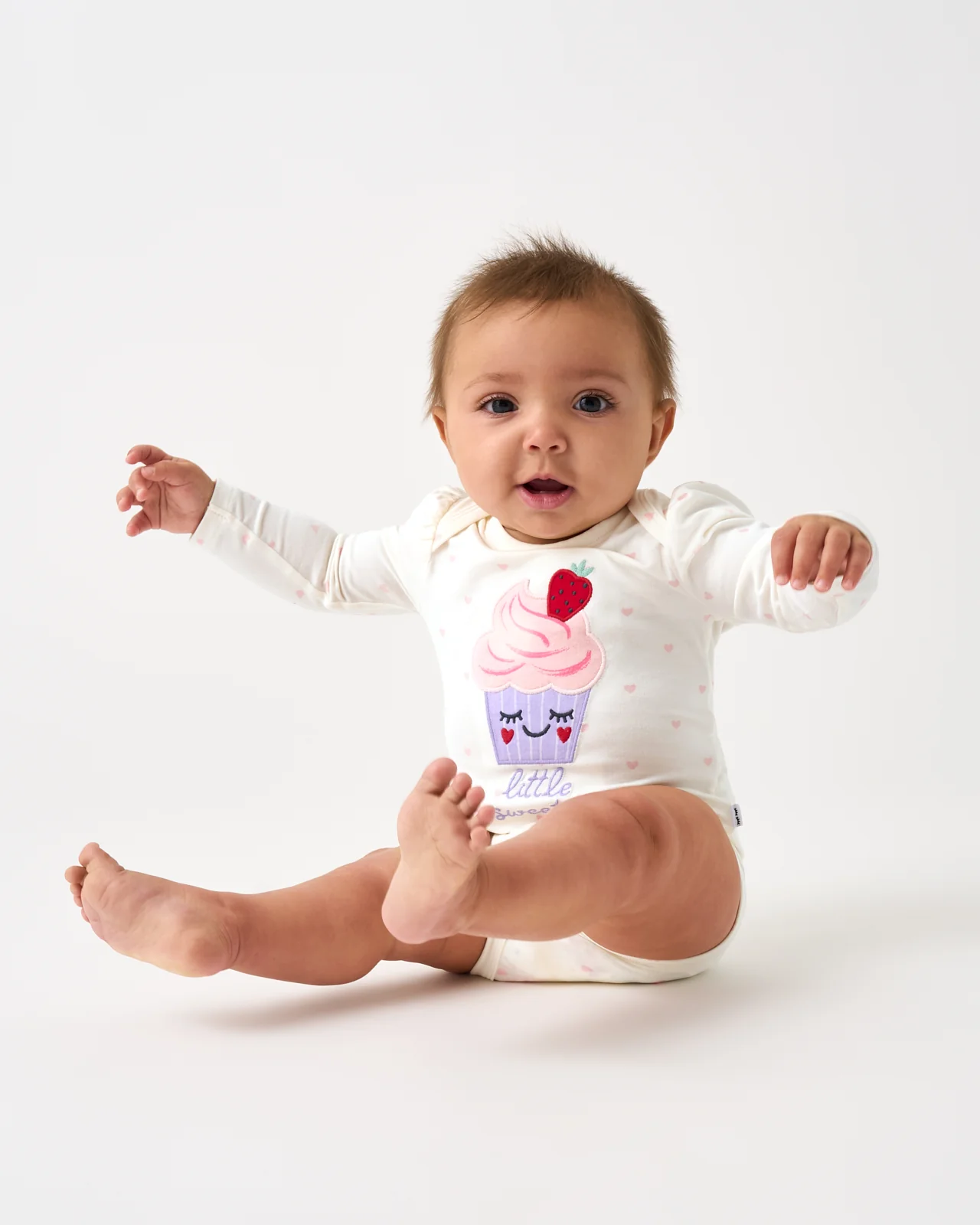 Little Sweetie Puff Sleeve Bodysuit - Image 4